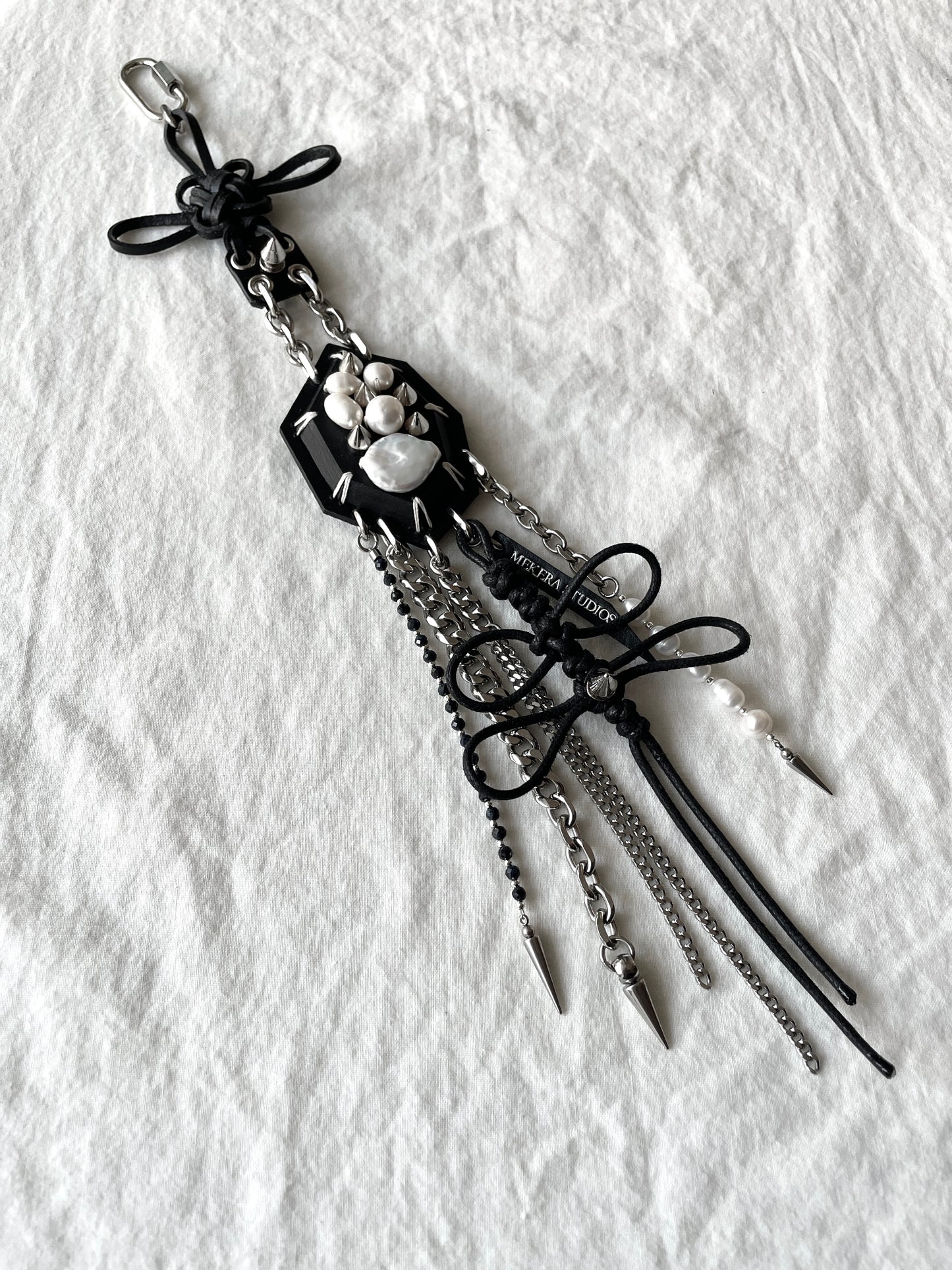 Korean Punk NORIGAE Keychain, Handcrafted Leather knot, limited edition by artisans
