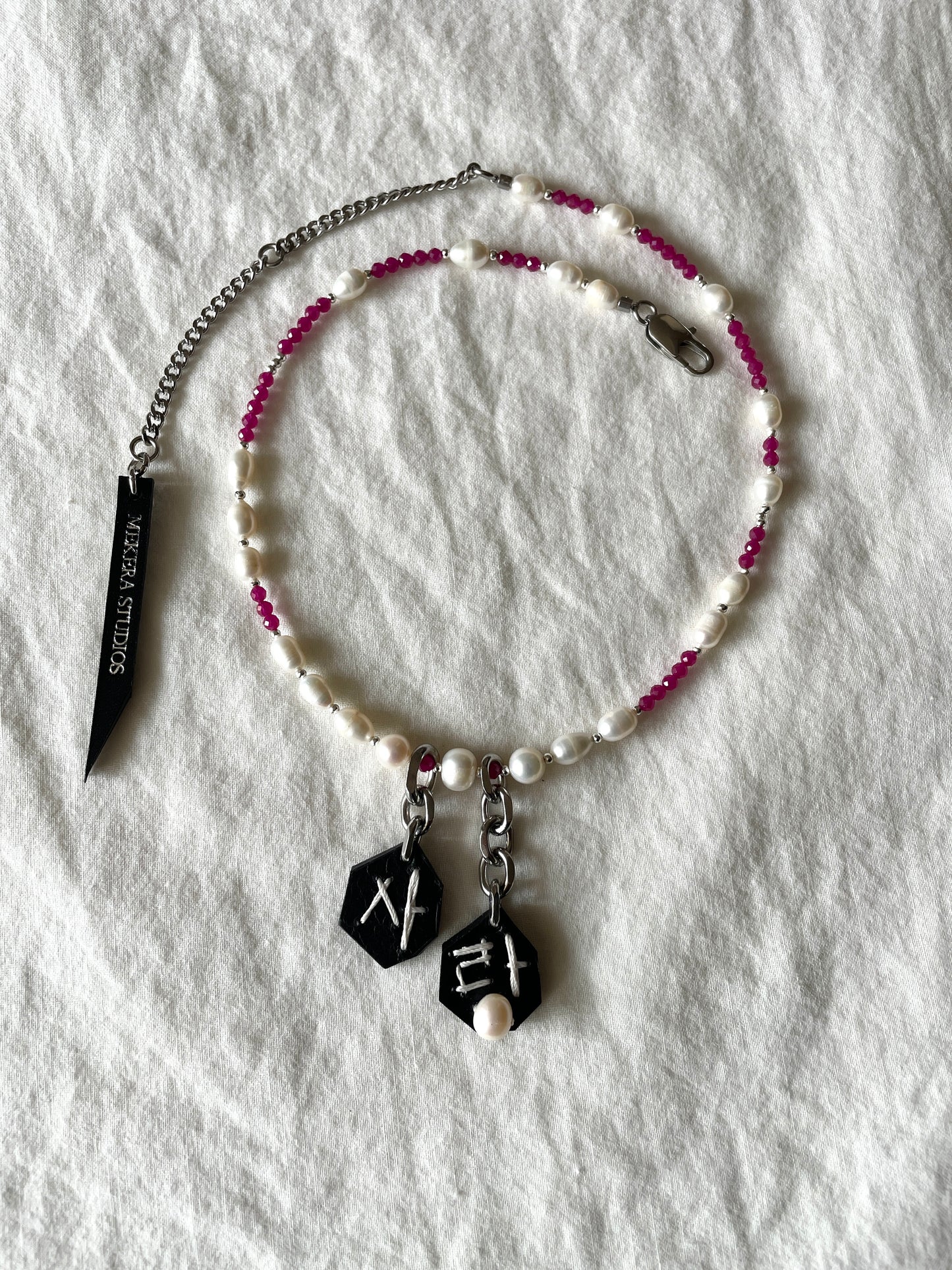 Korean Love S-7 수•繡•SU collection - Embroider Handcrafted Personal Name Pendants - MEKERA STUDIOS