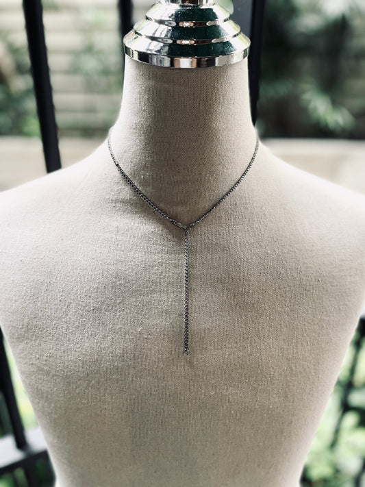 SP2 Sparkling Spinel Y Necklace chain Choker - MEKERA STUDIOS