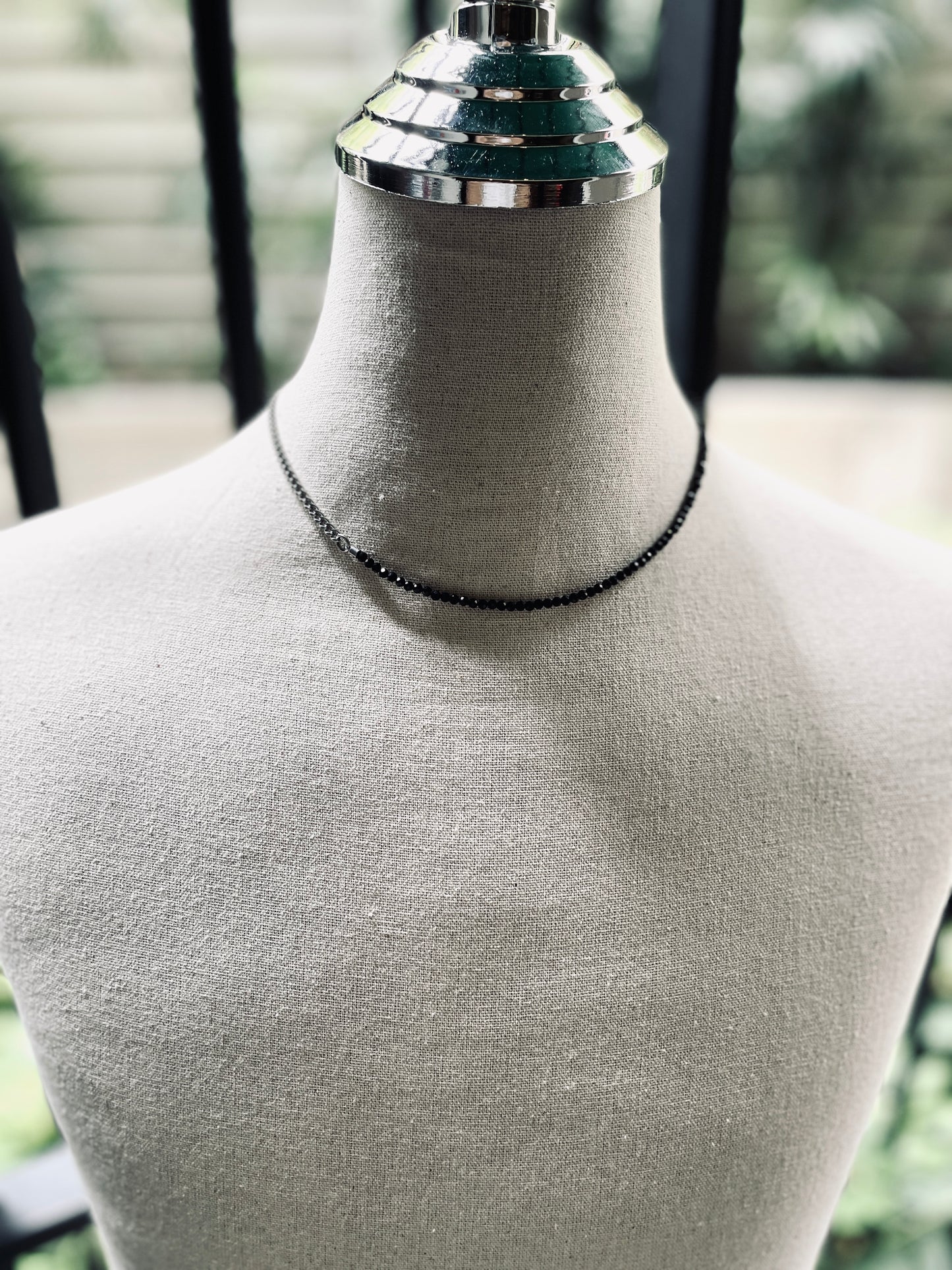 SP3 Sparkling Spinel Y Necklace chain Choker - MEKERA STUDIOS