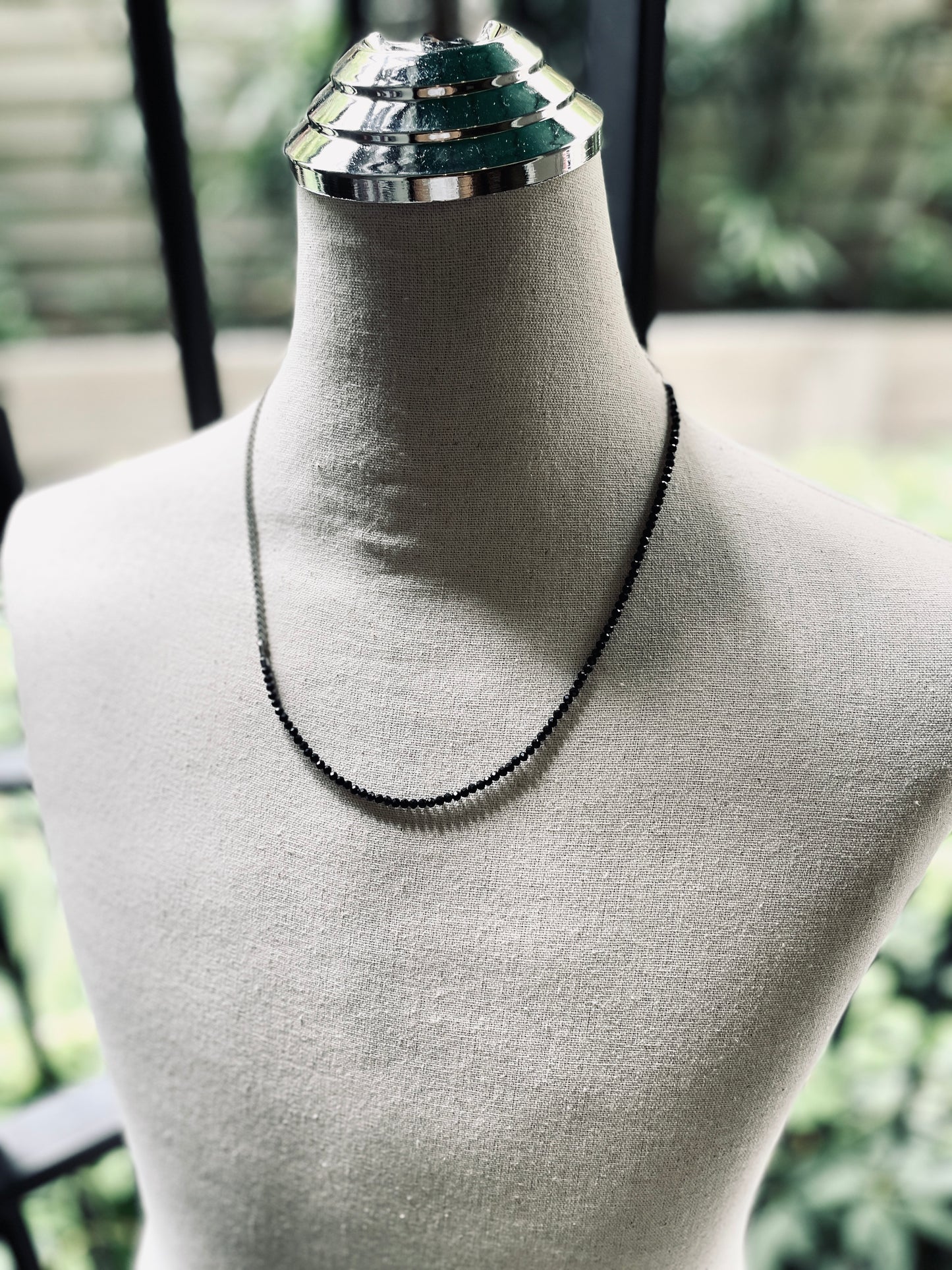 SP3 Sparkling Spinel Y Necklace chain Choker - MEKERA STUDIOS