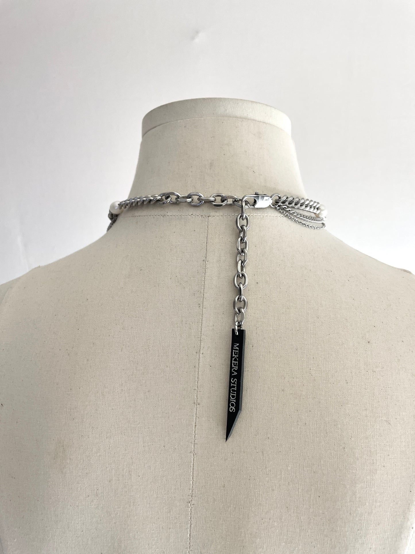 Artistic necklace F-8 Pearl Choker Collection-[F] limited edition by artisans ー MEKERA STUDIOS