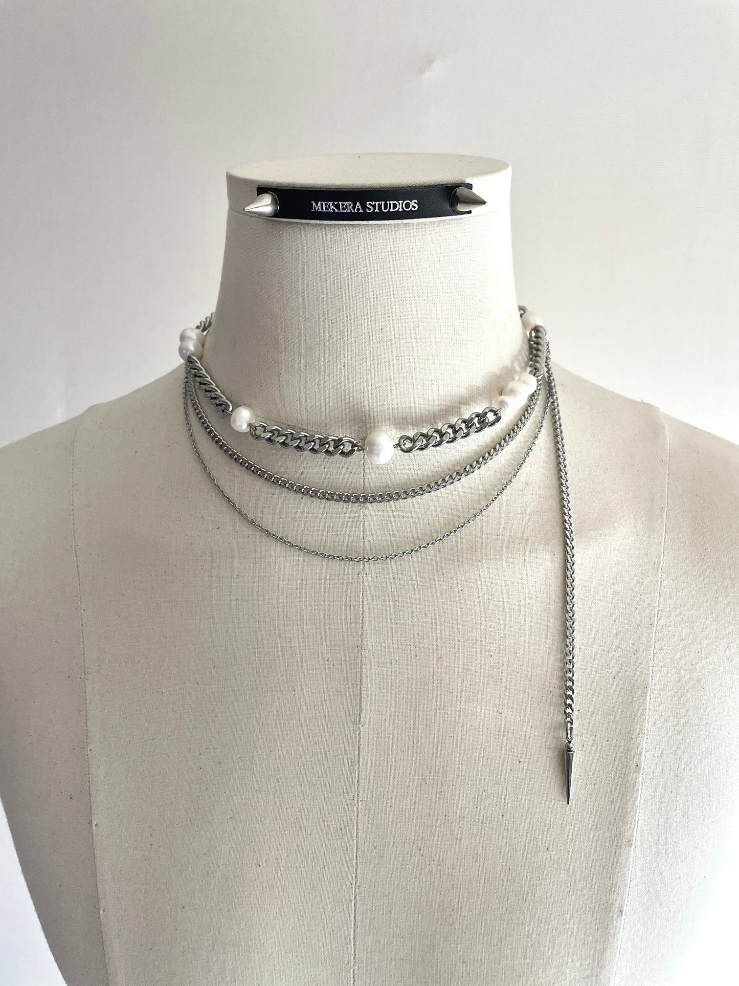 Artistic necklace F-8 Pearl Choker Collection-[F] limited edition by artisans ー MEKERA STUDIOS