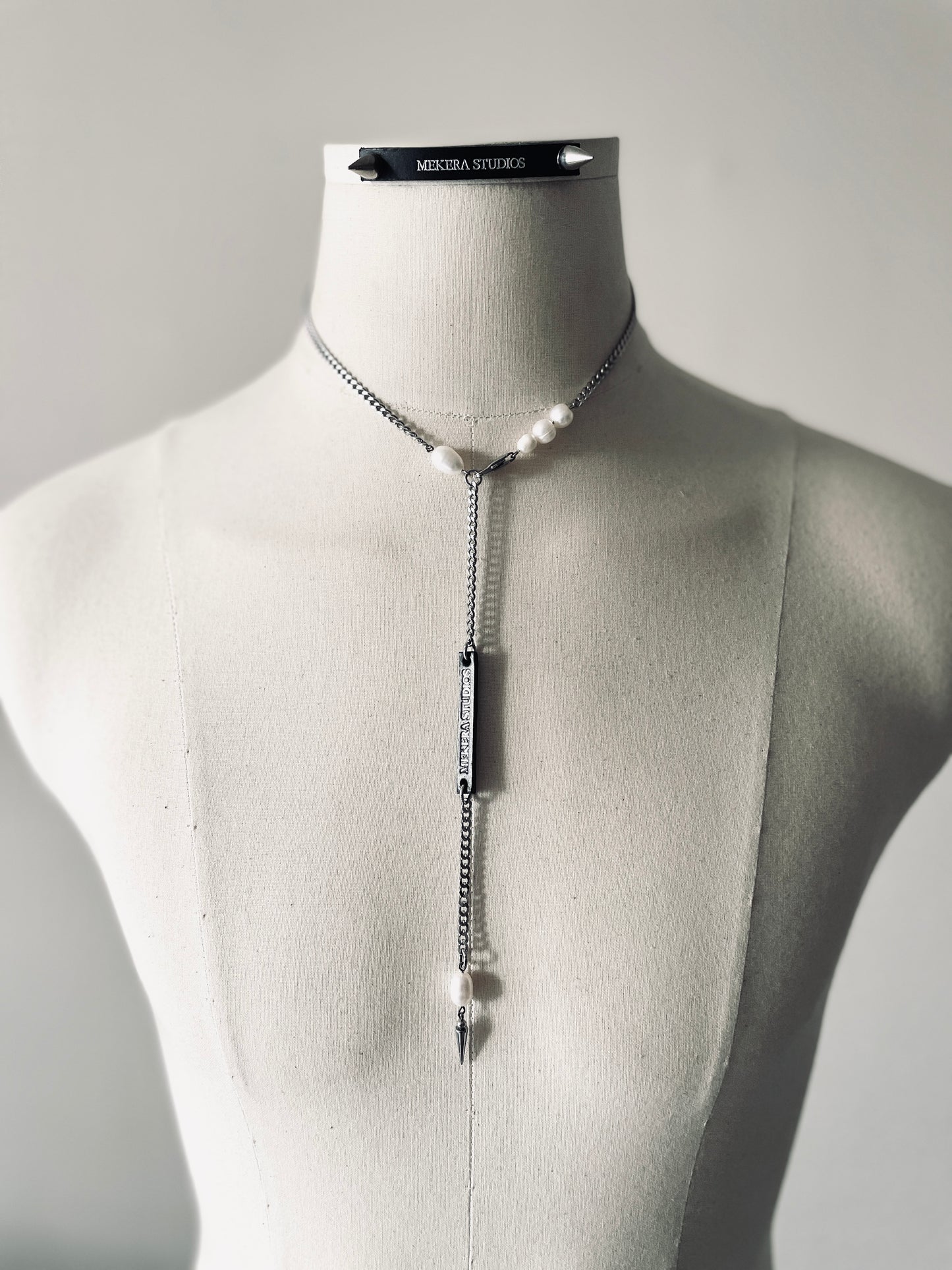 Artistic necklace F-9 Pearl Choker Collection-[F] limited edition by artisans ー MEKERA STUDIOS