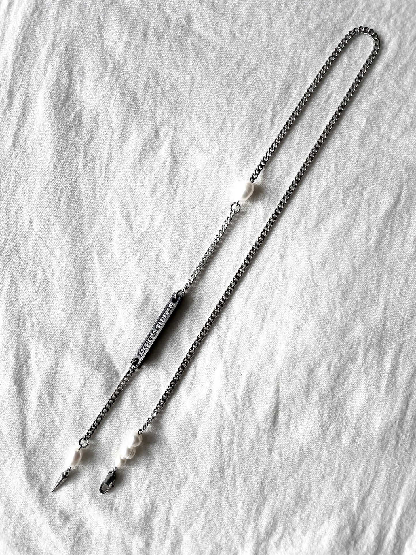 Artistic necklace F-9 Pearl Choker Collection-[F] limited edition by artisans ー MEKERA STUDIOS