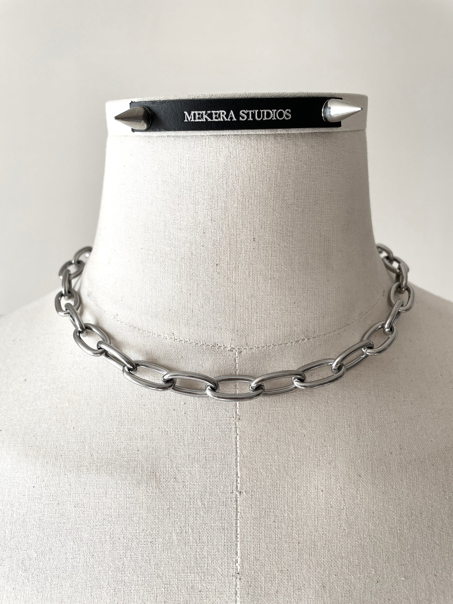 Chunky Link Chain Necklace Stainless steel RTB-N6 - MEKERA STUDIOS