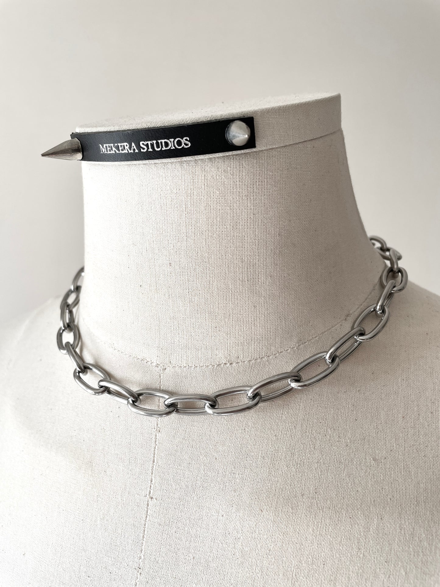 Chunky Link Chain Necklace Stainless steel RTB-N6 - MEKERA STUDIOS