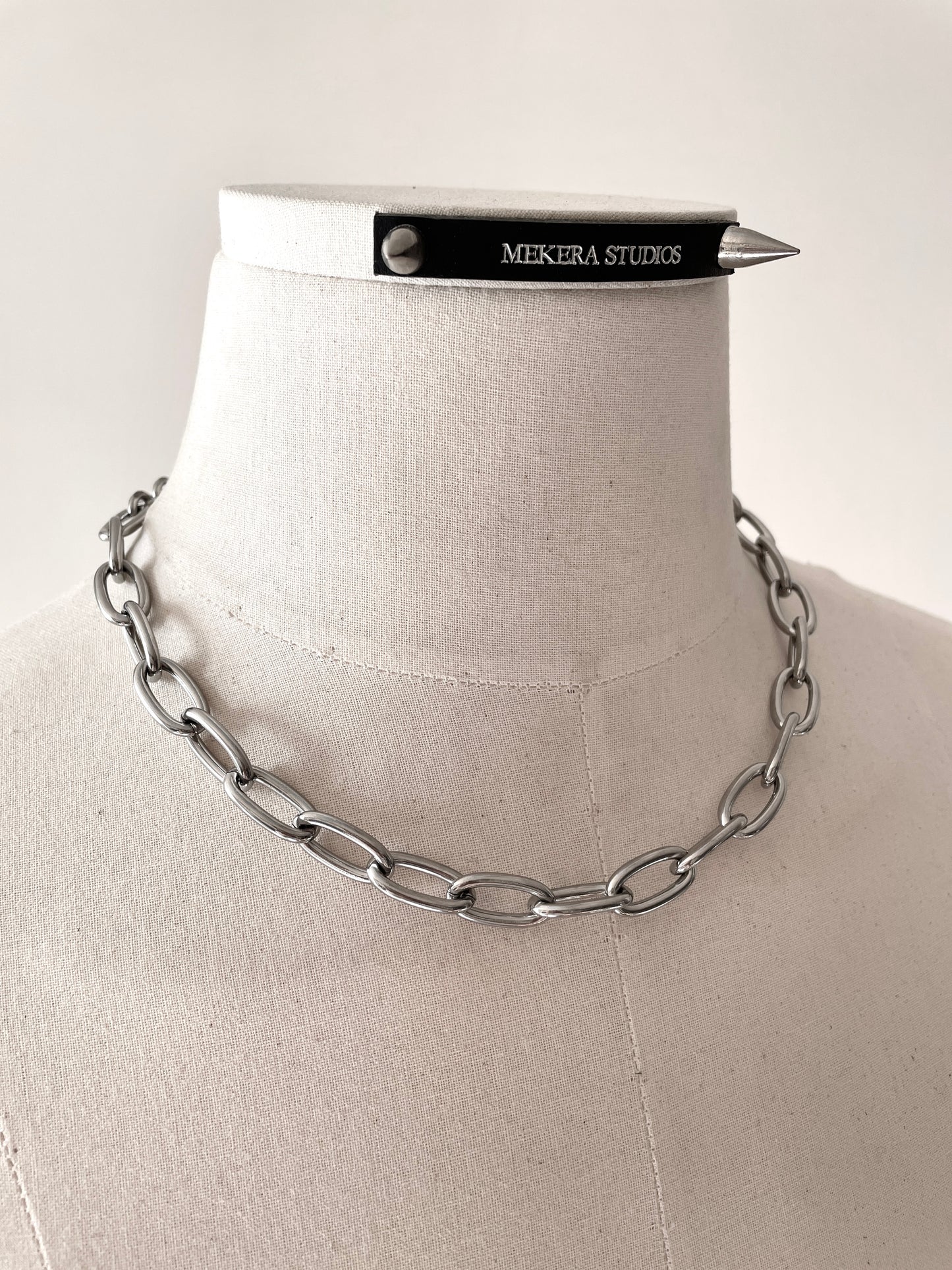 Chunky Link Chain Necklace Stainless steel RTB-N6 - MEKERA STUDIOS