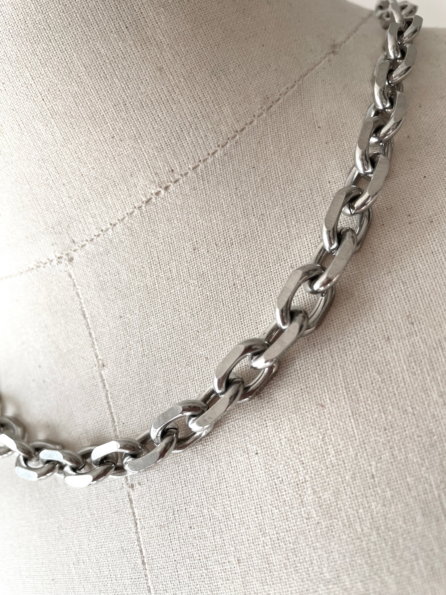 Cable Link Chain Necklace Stainless steel RTB-N5 - MEKERA STUDIOS