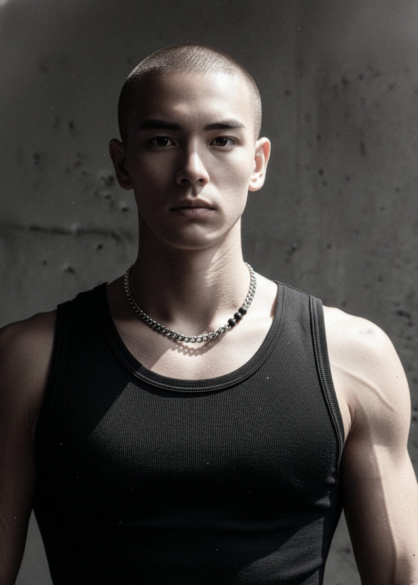 RTB-N7-Onyx Cuban Chain Mix Necklace Stainless steel - MEKERA STUDIOS