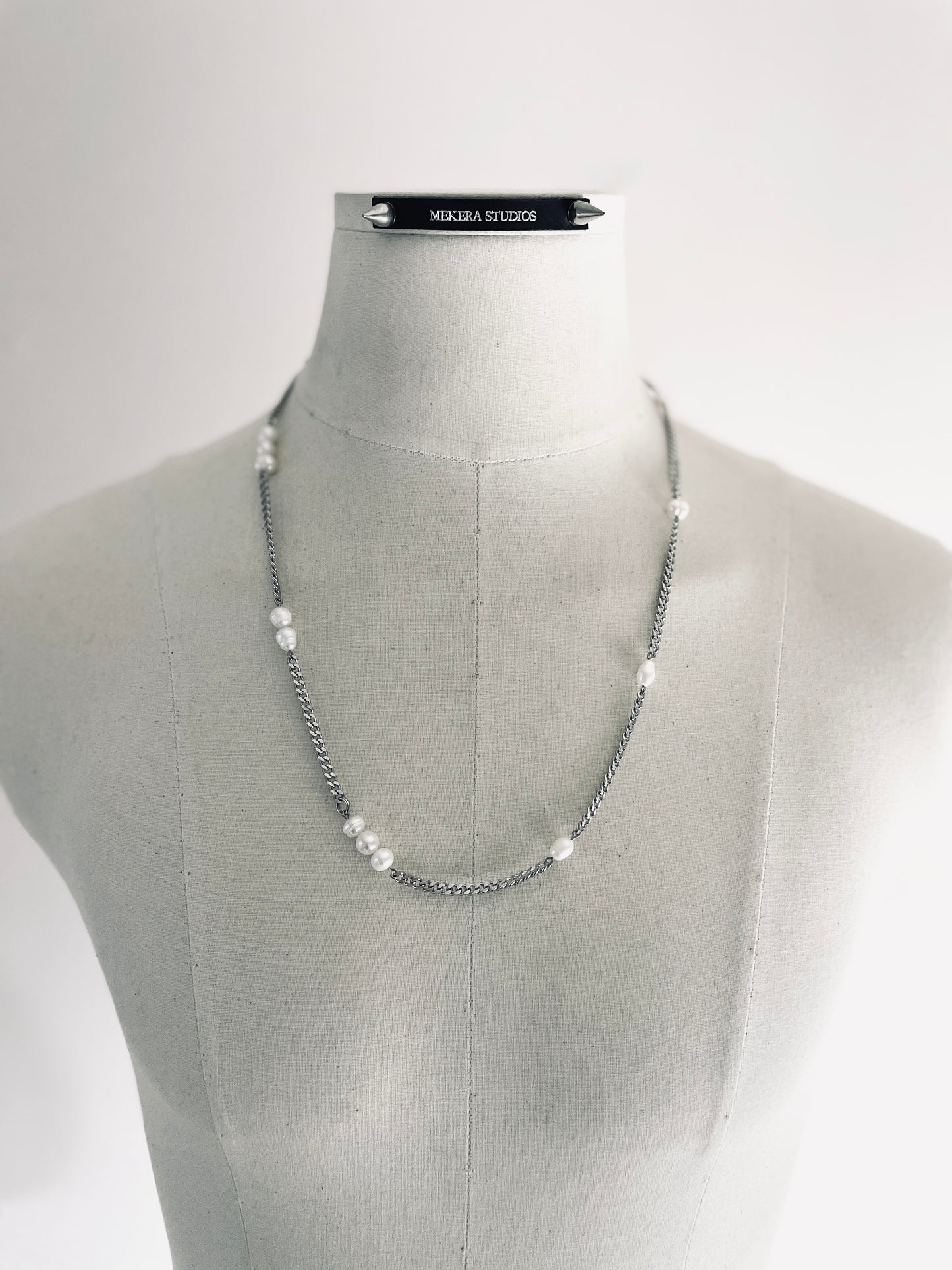 Artistic necklace F-14 Pearl Choker Collection-[F] limited edition by artisans ー MEKERA STUDIOS