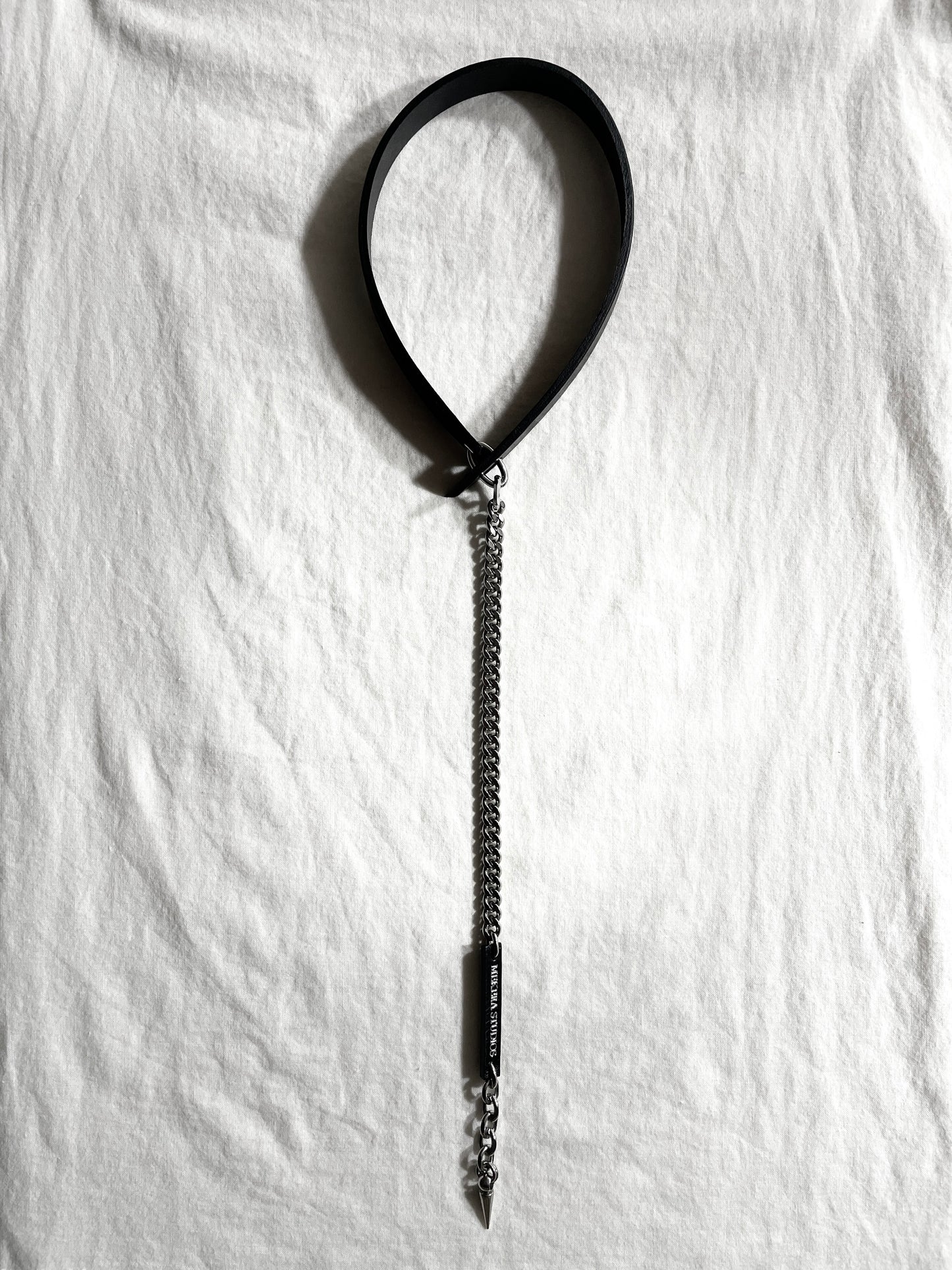 Handcrafted Italian Leather Choker M-1 Limited Edition Handcrafted - MEKERA STUDIOS