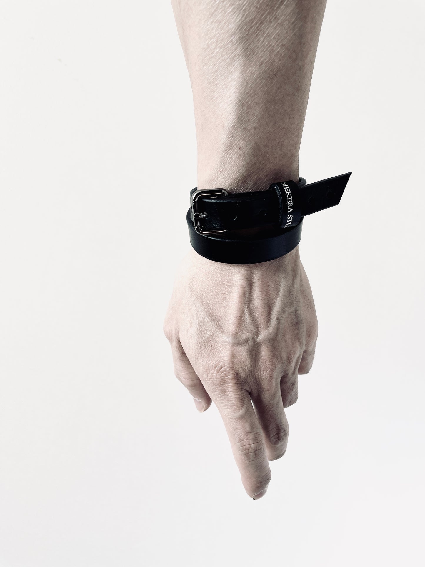 Handcrafted Italian Leather Choker M-3 Limited Edition Handcrafted - MEKERA STUDIOS