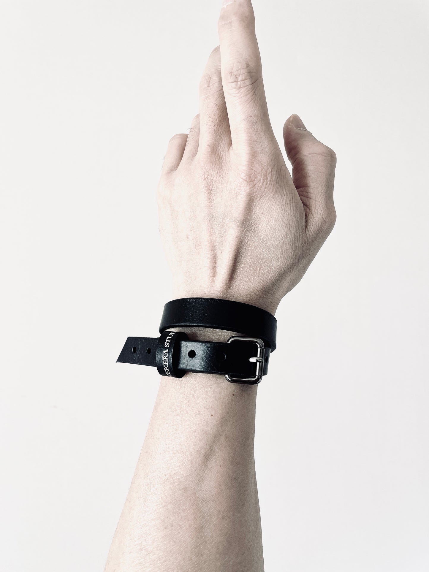 Handcrafted Italian Leather Choker M-3 Limited Edition Handcrafted - MEKERA STUDIOS