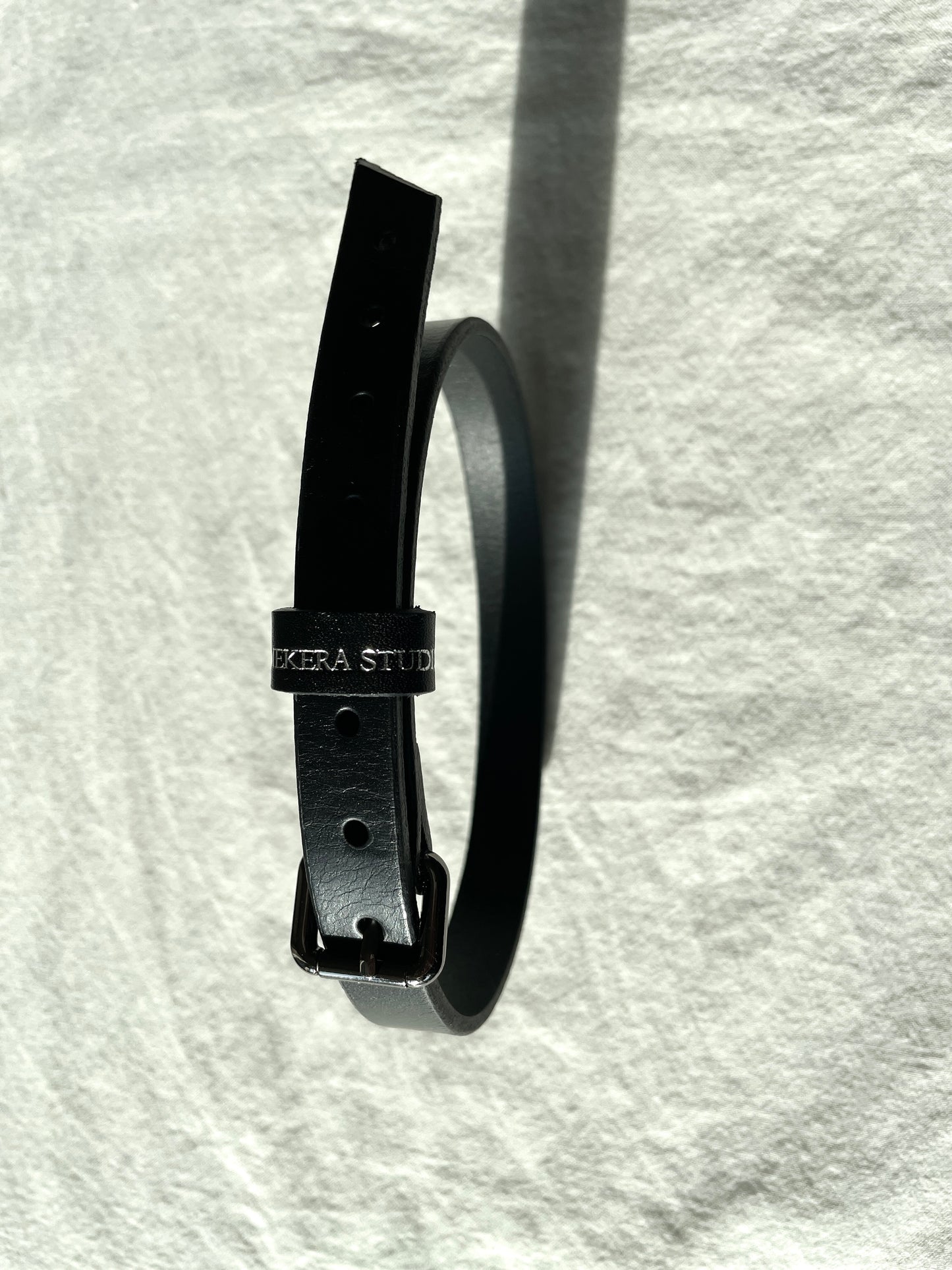 Handcrafted Italian Leather Choker M-3 Limited Edition Handcrafted - MEKERA STUDIOS