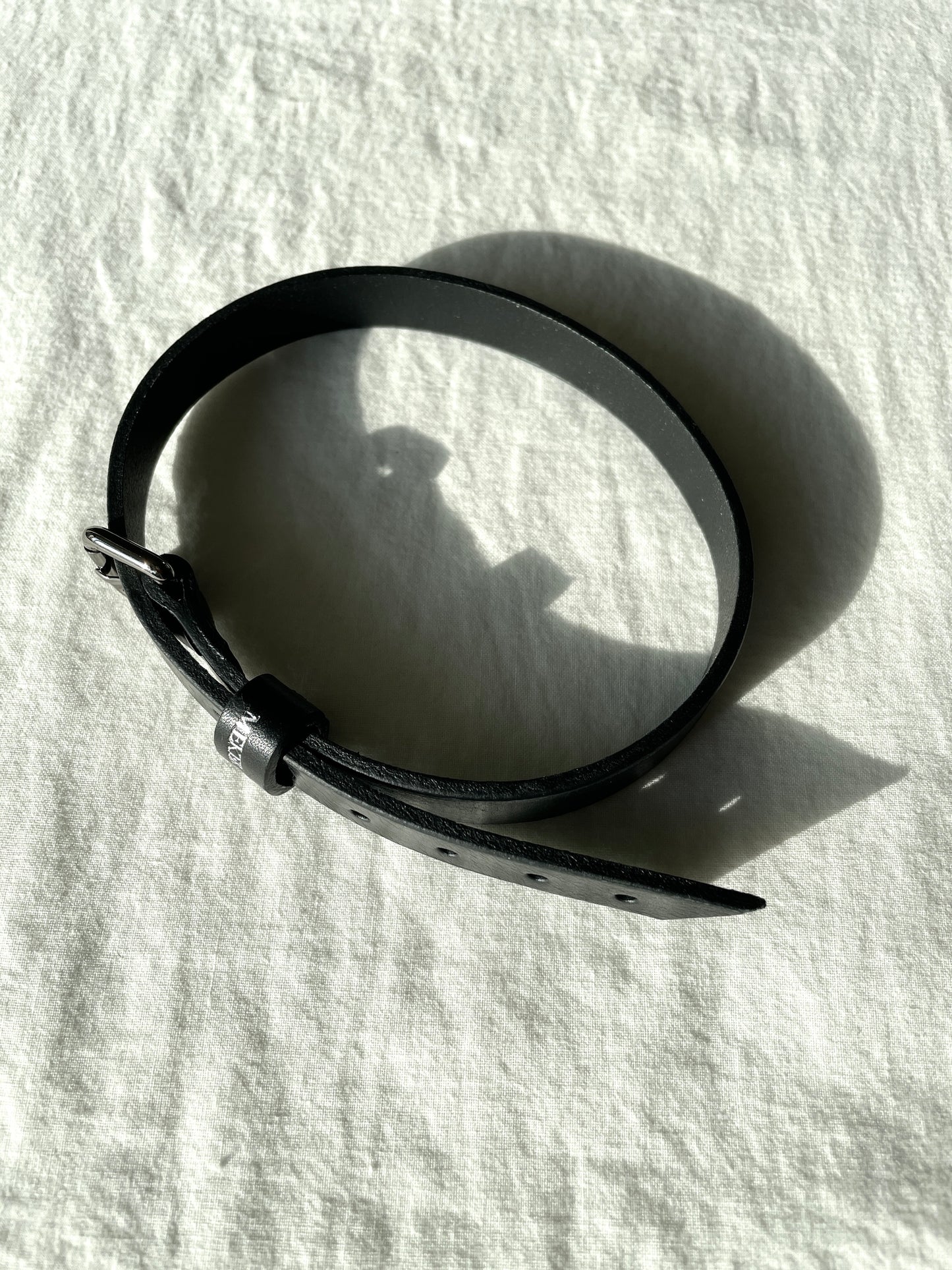 Handcrafted Italian Leather Choker M-3 Limited Edition Handcrafted - MEKERA STUDIOS