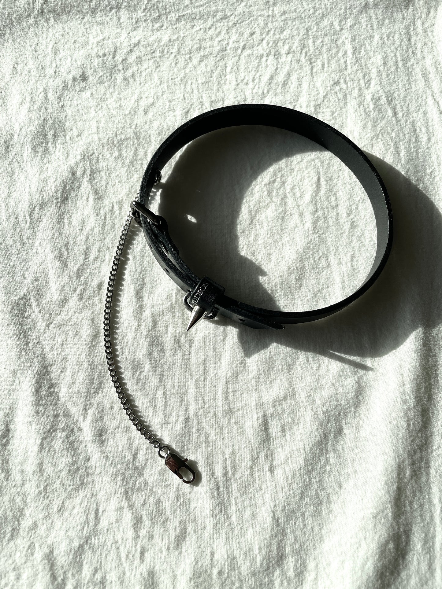 Handcrafted Italian Leather Choker M-4 Limited Edition Handcrafted - MEKERA STUDIOS