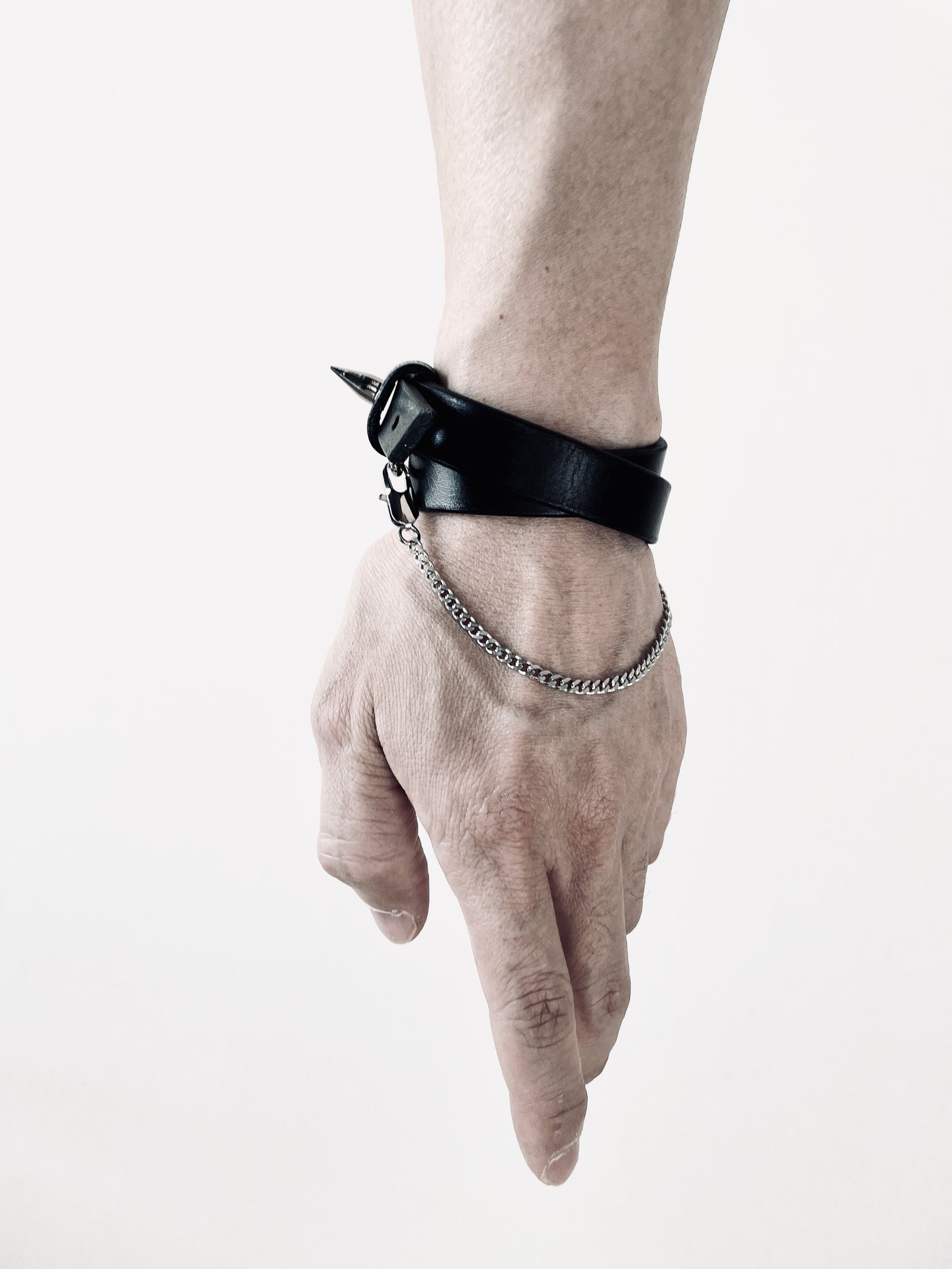 Handcrafted Italian Leather Choker M-4 Limited Edition Handcrafted - MEKERA STUDIOS