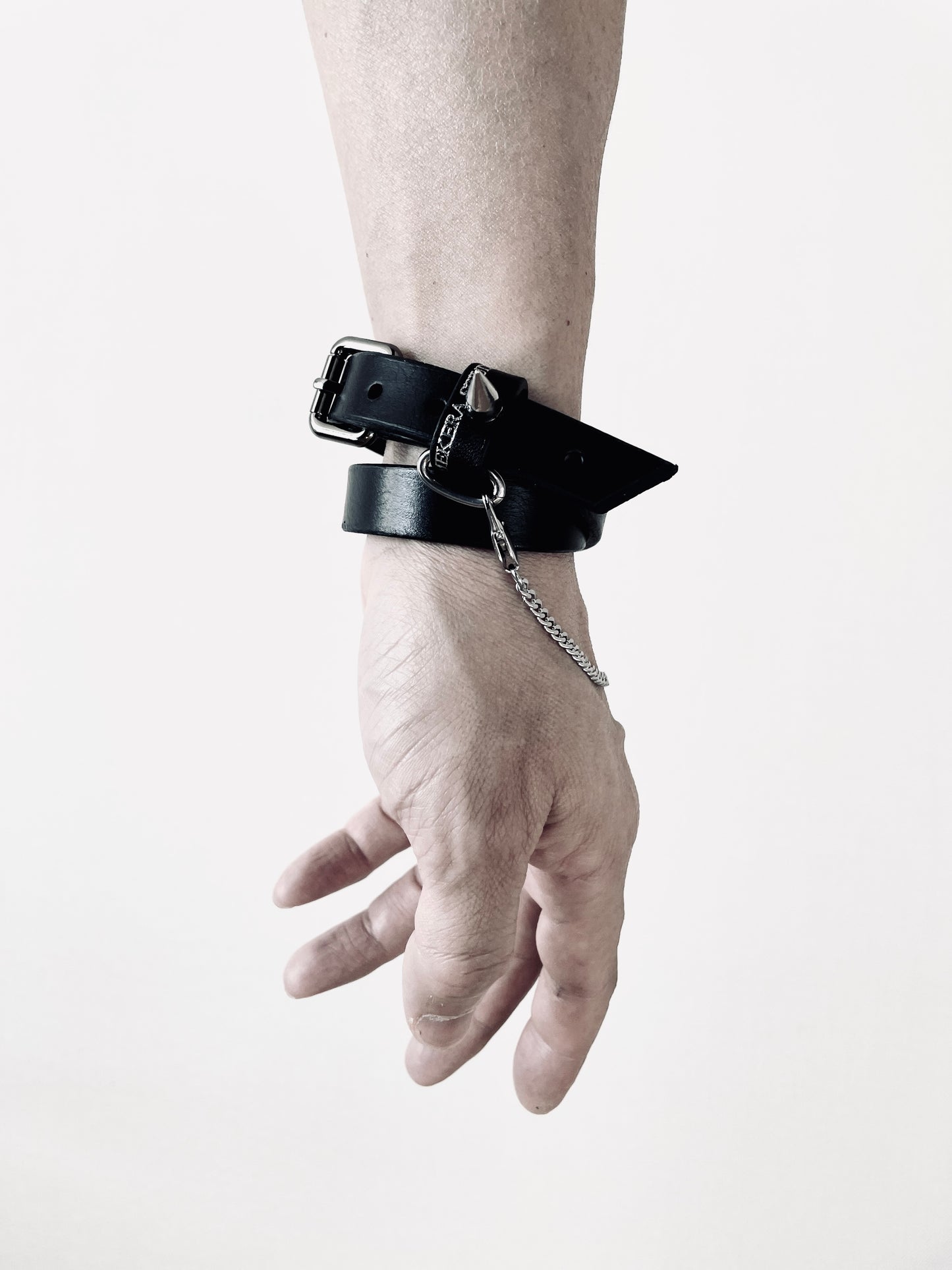 Handcrafted Italian Leather Choker M-4 Limited Edition Handcrafted - MEKERA STUDIOS