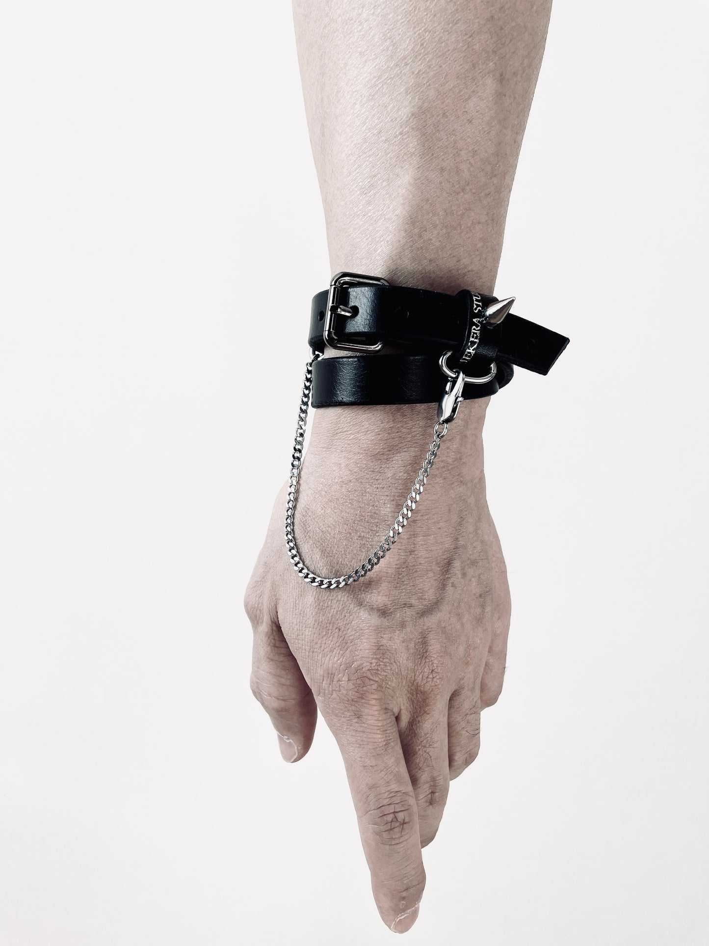 Handcrafted Italian Leather Choker M-4 Limited Edition Handcrafted - MEKERA STUDIOS