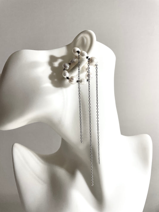 Pearl Ear Cuff F-21 Collection-[F] limited edition by artisans ー MEKERA STUDIOS