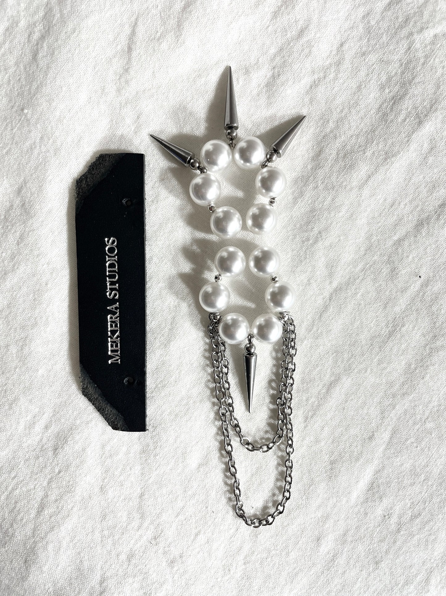 Pearl Spike Ear Cuff F-22 Collection-[F] limited edition by artisans ー MEKERA STUDIOS
