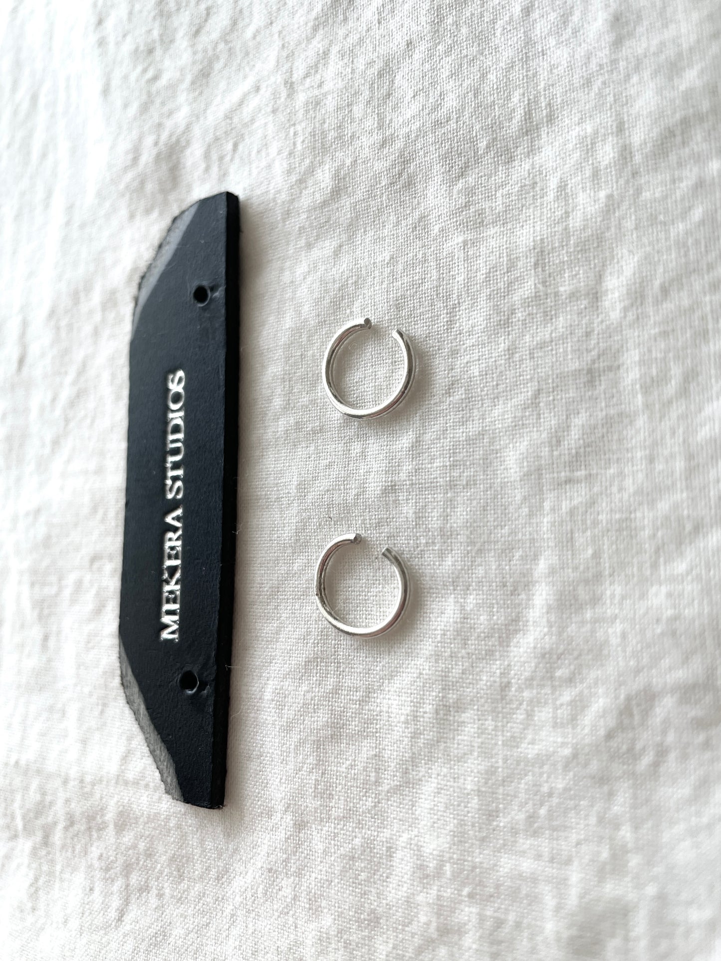 Handcrafted Sterling Silver Ear Cuff Piercing Earrings SV-1