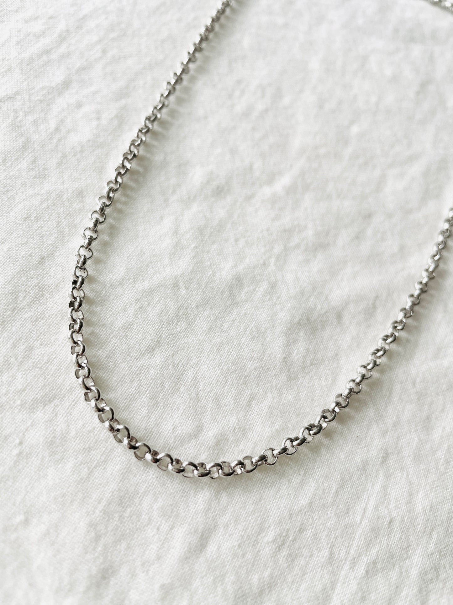 925 Sterling Silver Chain Necklace, Minimalist Everyday Layering Jewelry