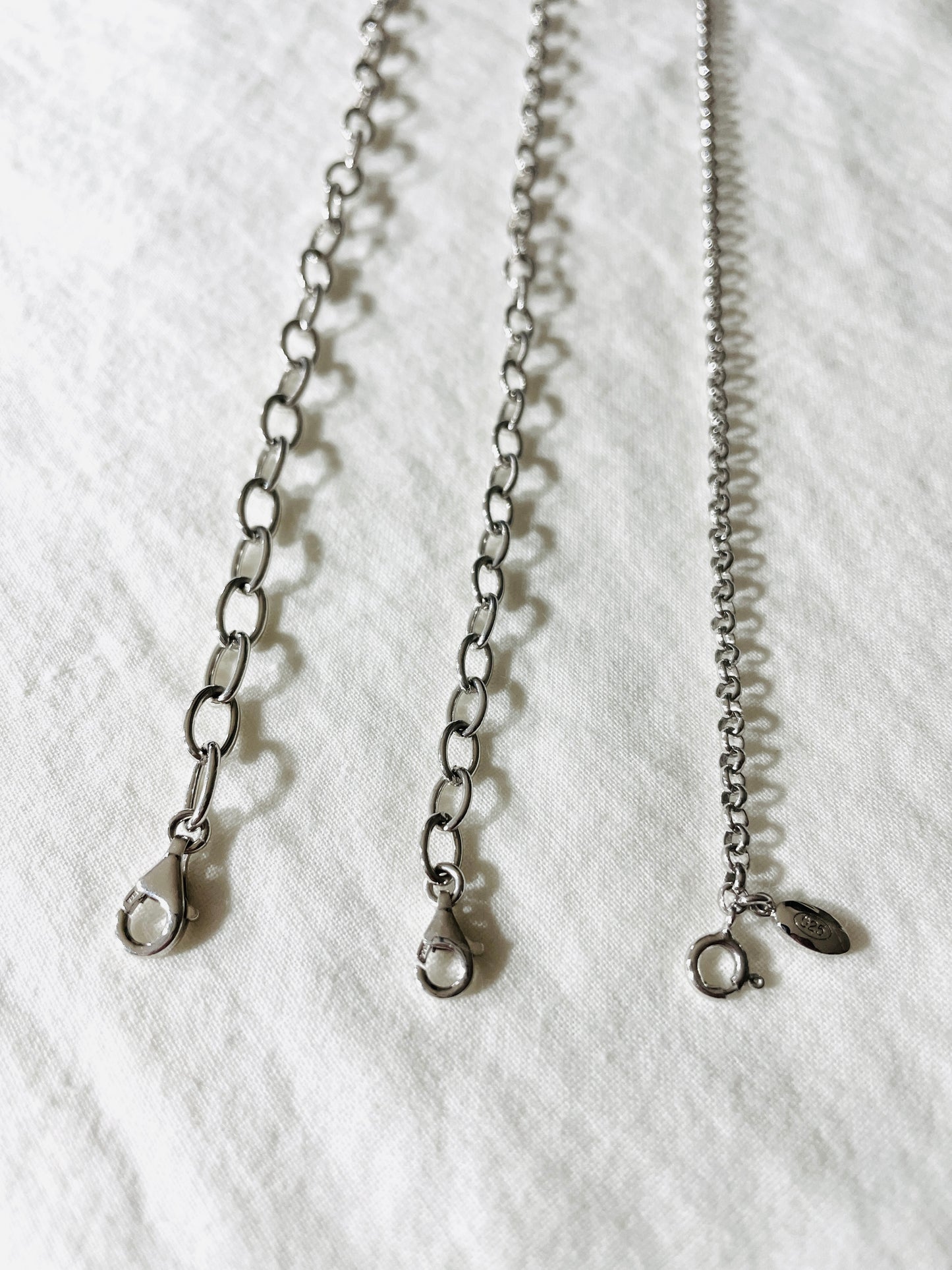 925 Sterling Silver Chain Necklace, Minimalist Everyday Layering Jewelry