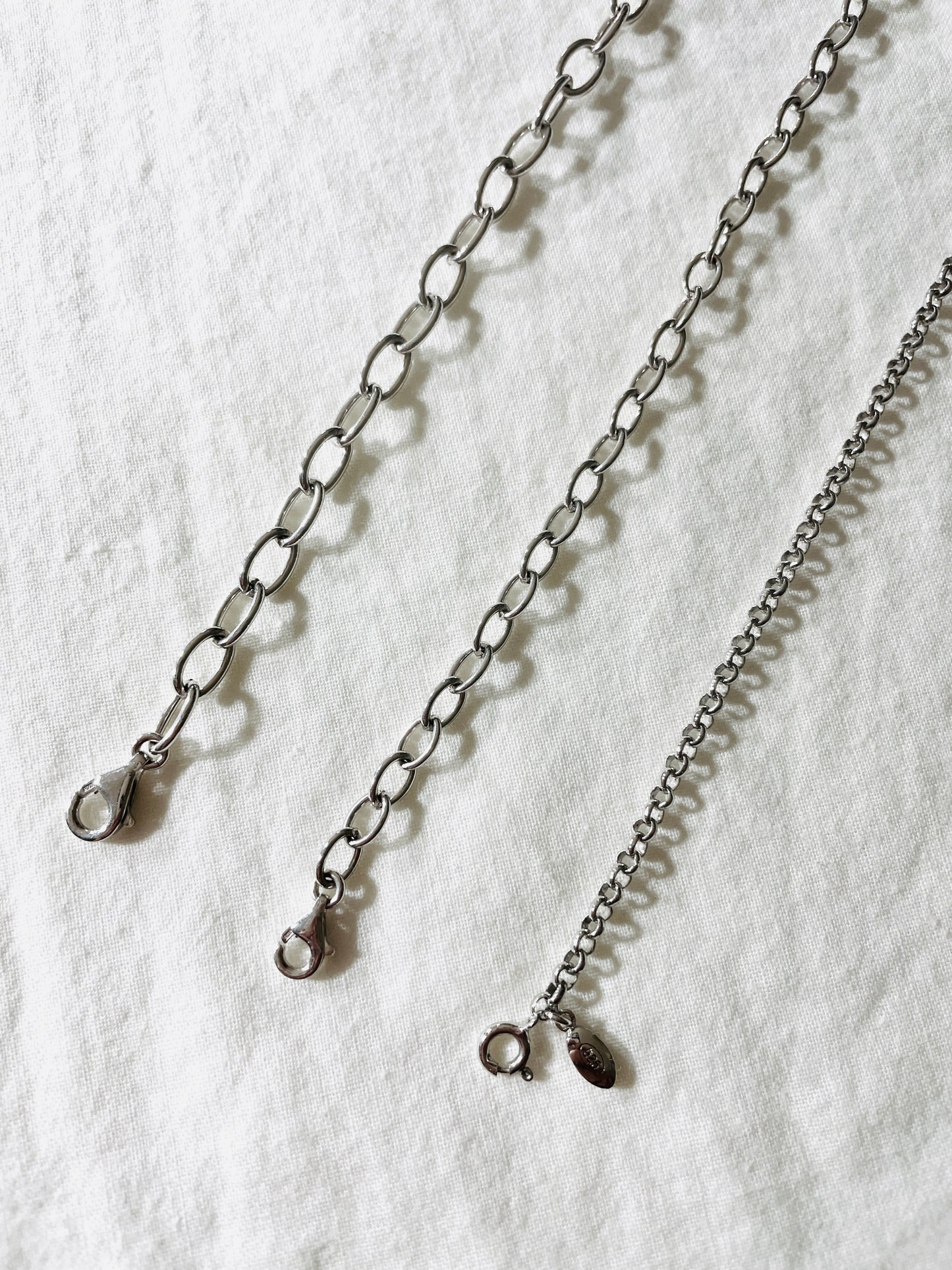 925 Sterling Silver Chain Necklace, Minimalist Everyday Layering Jewelry