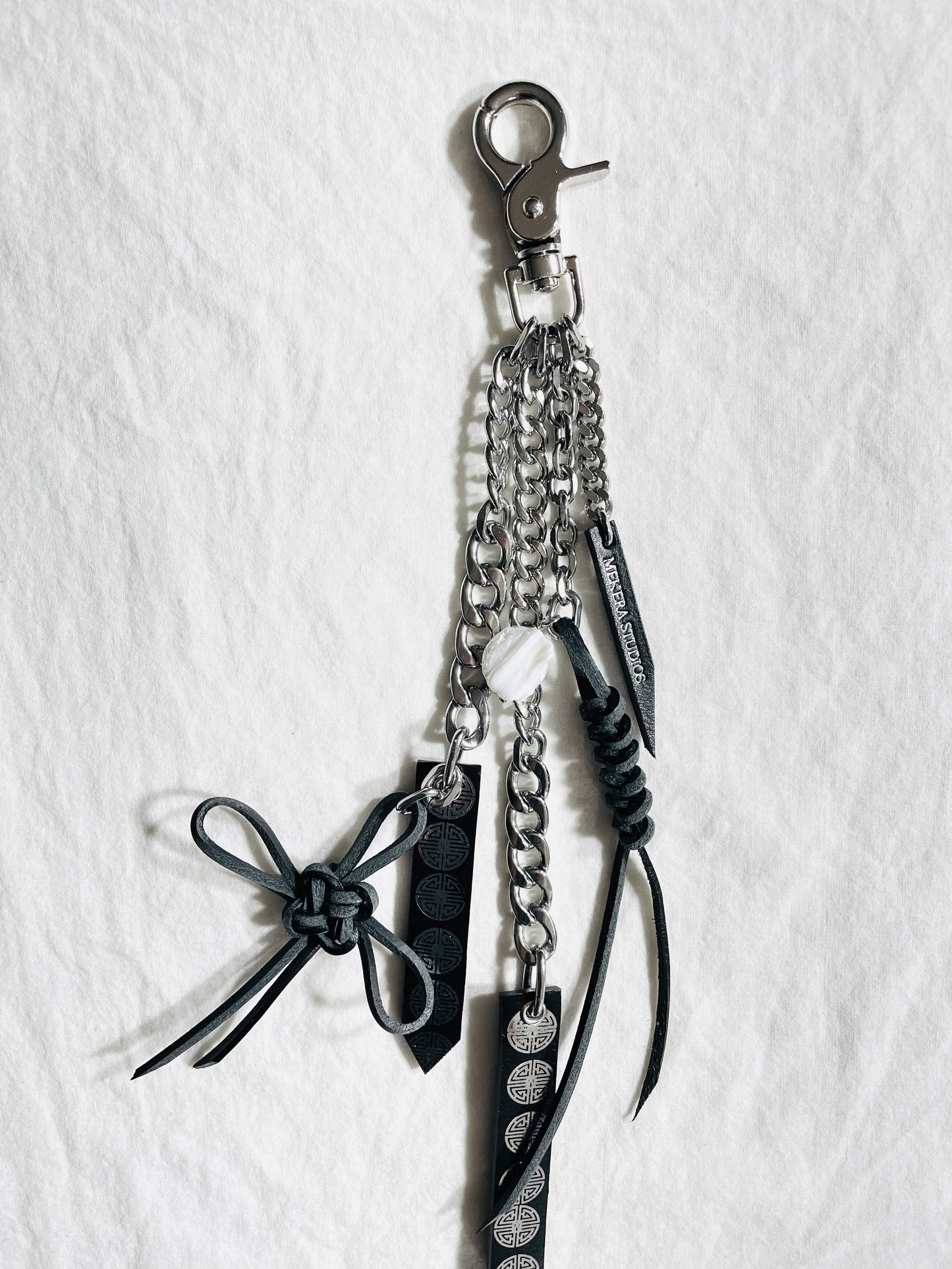 Korean Punk Keychain Daenggi-1, Handcrafted Norigae knot Pants chain, limited edition by artisans ー MEKERA STUDIOS