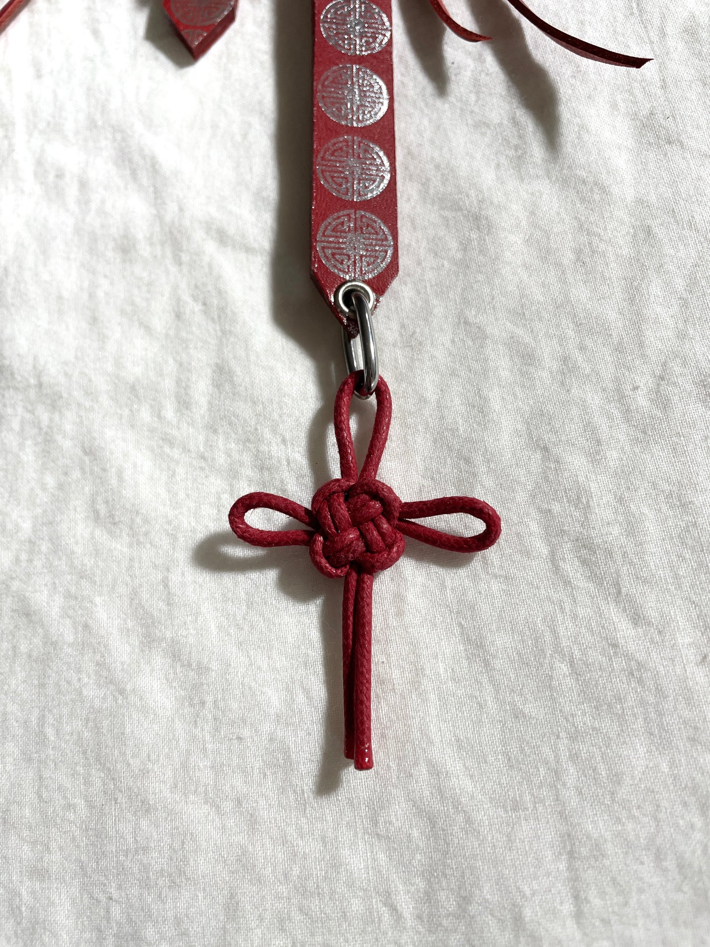 Korean Punk Keychain Daenggi-2, Handcrafted Norigae knot Pants chain, limited edition by artisans ー MEKERA STUDIOS