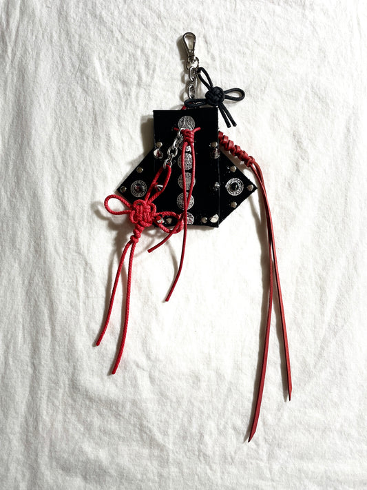Korean Punk Keychain Jumoeni-1, Handcrafted Norigae knot Pants chain, limited edition by artisans ー MEKERA STUDIOS