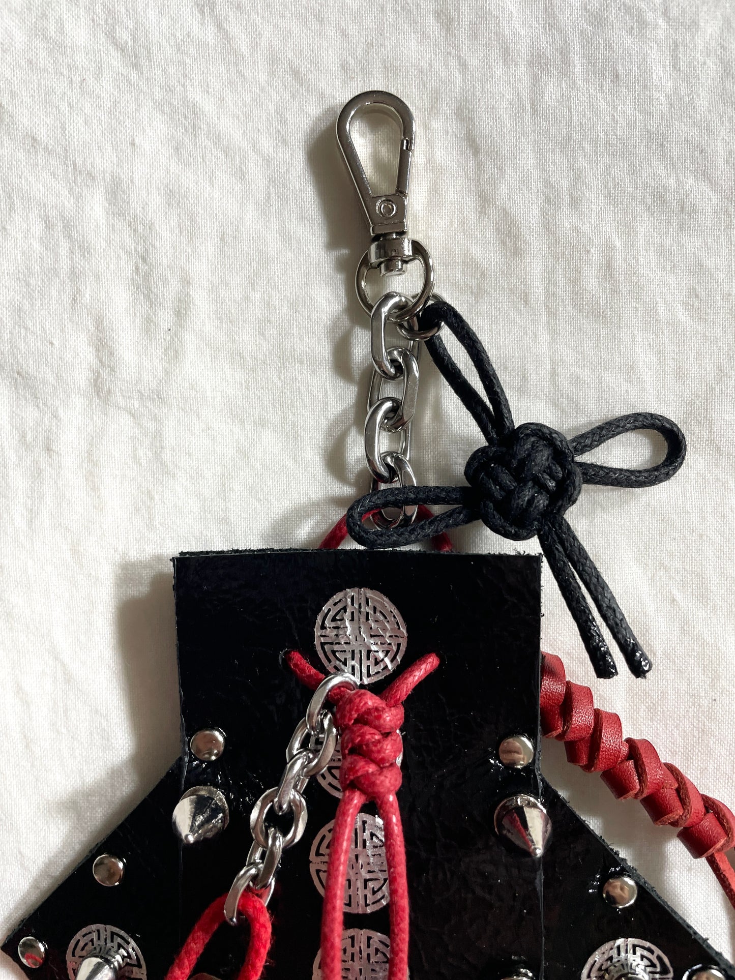 Korean Punk Keychain Jumoeni-1, Handcrafted Norigae knot Pants chain, limited edition by artisans ー MEKERA STUDIOS
