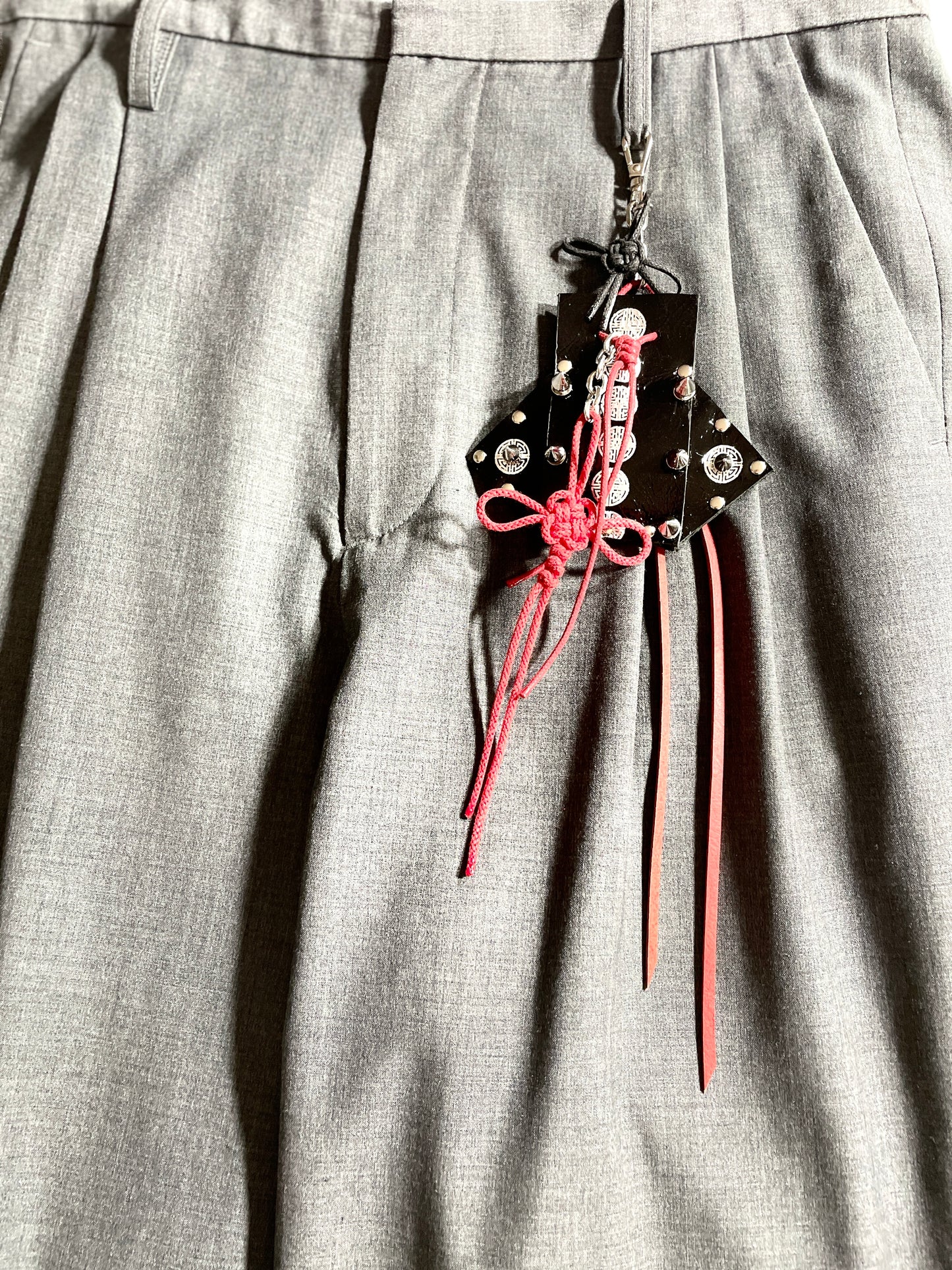 Korean Punk Keychain Jumoeni-1, Handcrafted Norigae knot Pants chain, limited edition by artisans ー MEKERA STUDIOS