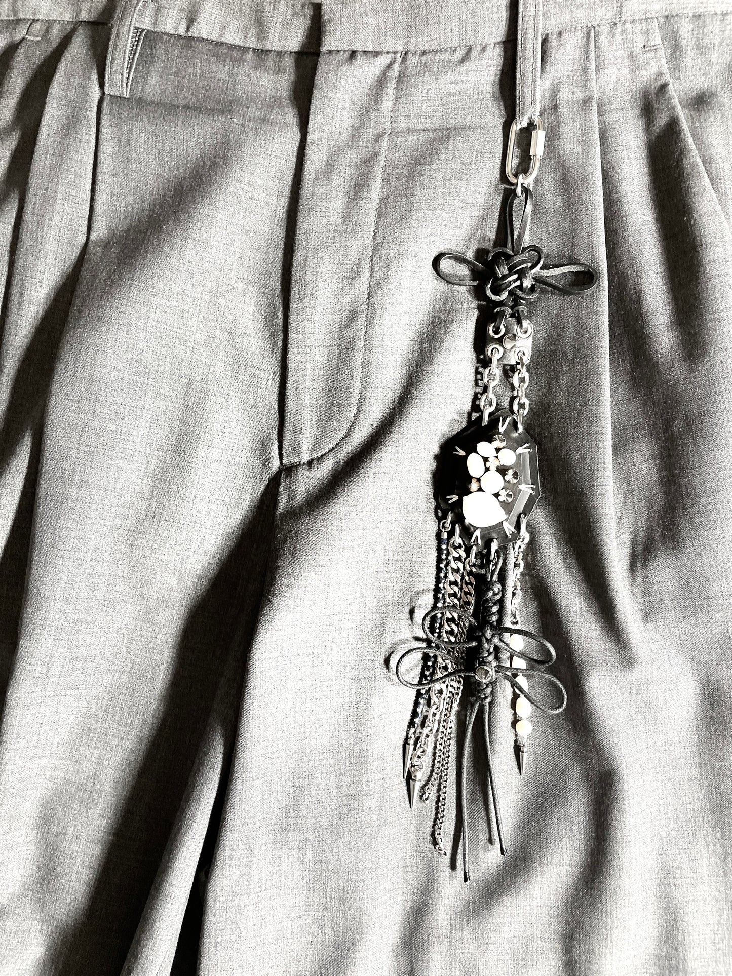 Korean Punk NORIGAE Keychain, Handcrafted Leather knot, limited edition by artisans