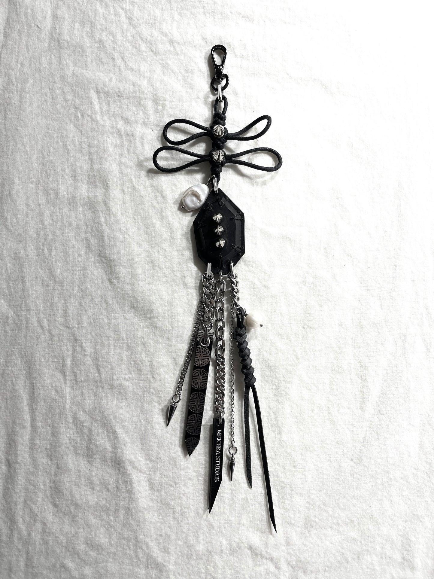 Korean Punk NORIGAE-2 Keychain, Handcrafted Leather knot, limited edition by artisans