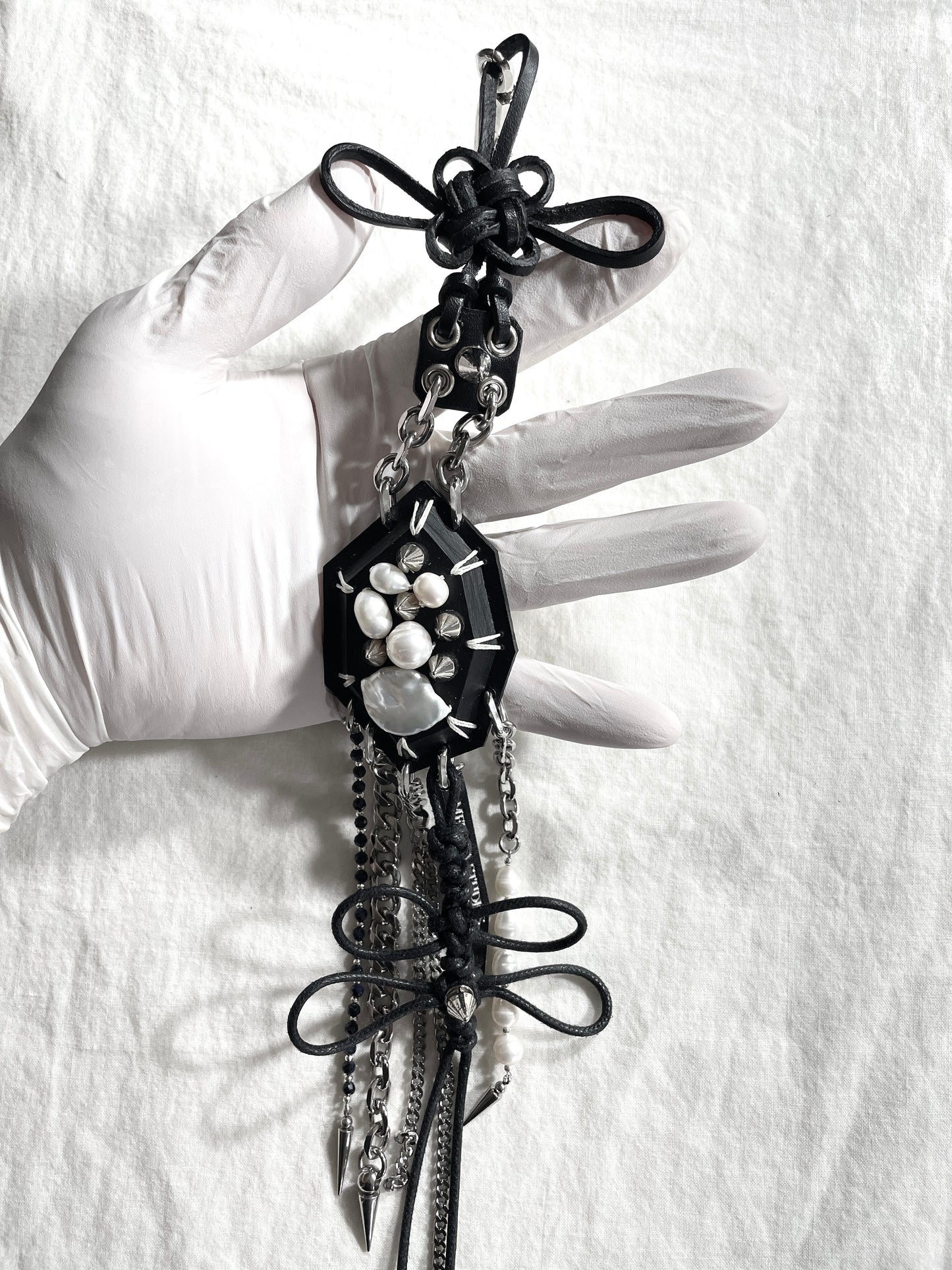 Korean Punk NORIGAE Keychain, Handcrafted Leather knot, limited edition by artisans