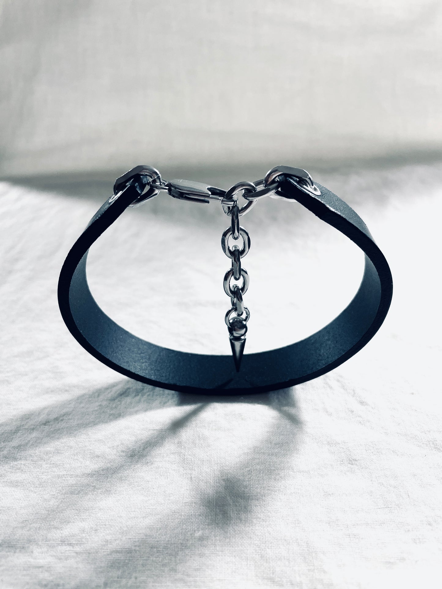 Spike Anklet Handcrafted Italian Leather Bracelet M-11 Limited Edition Handcrafted