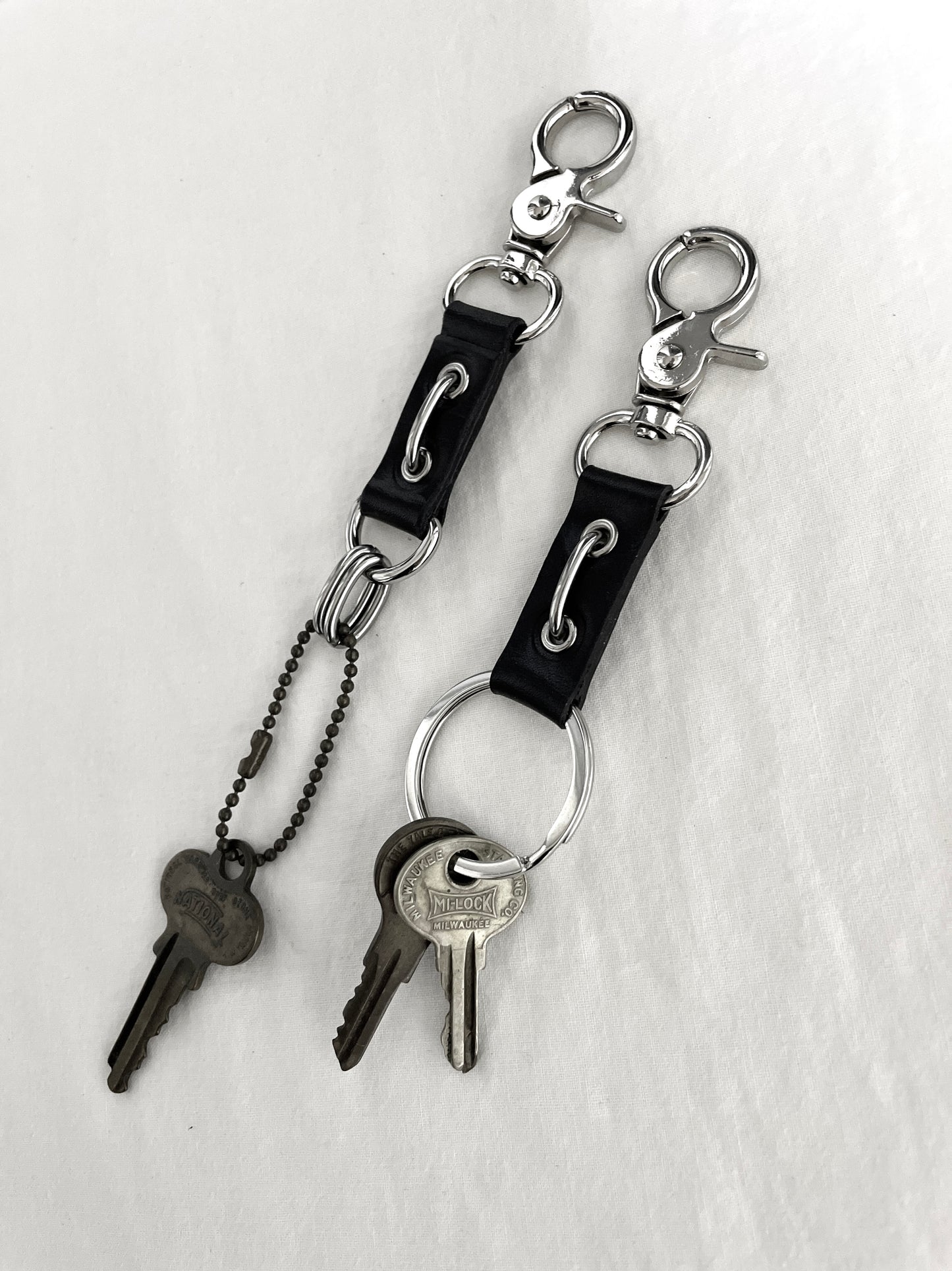 Handcrafted Leather Keychain C-4 limited edition by artisans ー MEKERA STUDIOS