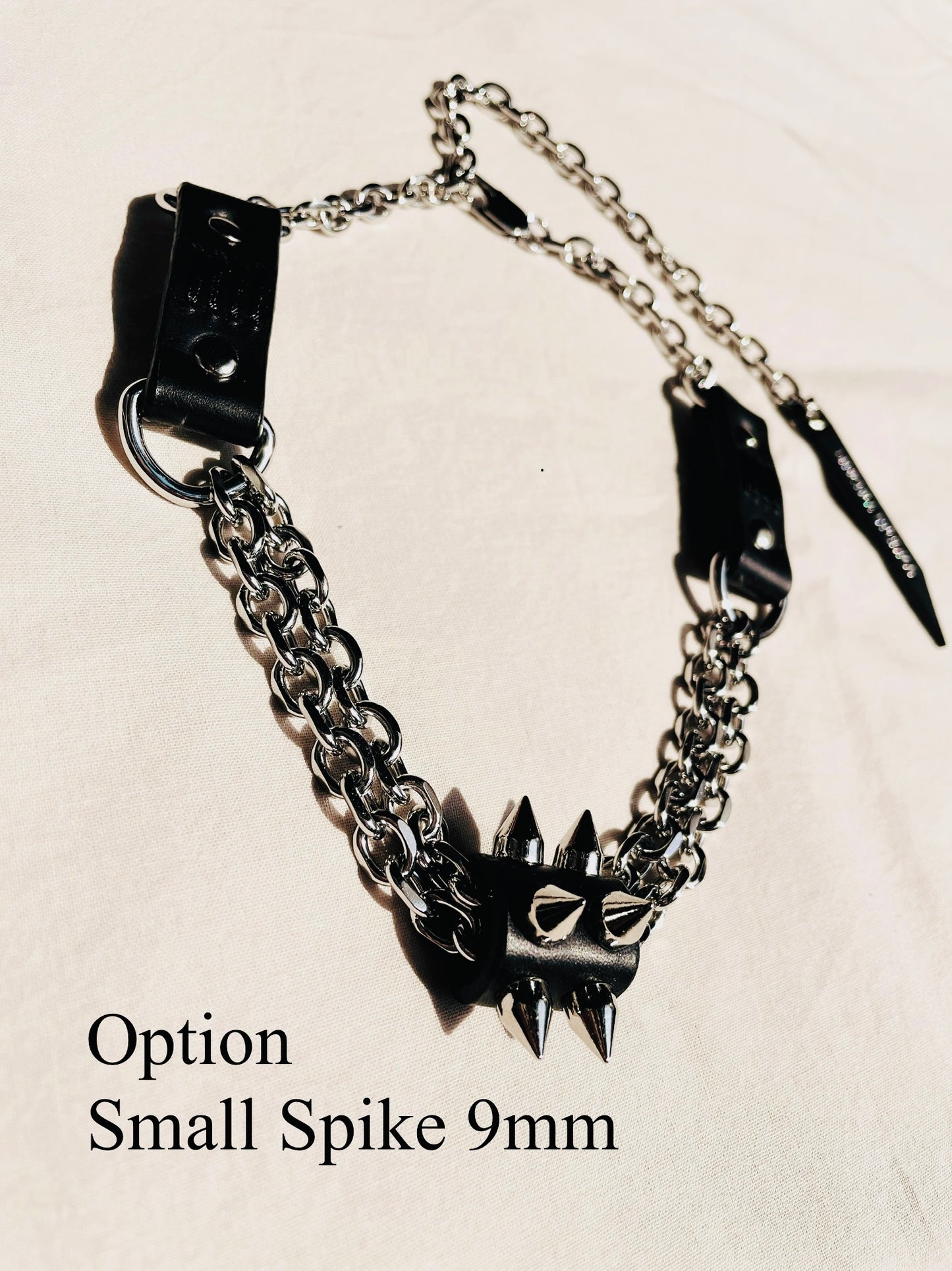 CX1 Limited Edition Handcrafted Choker Spike Necklace Leather Chain - MEKERA STUDIOS