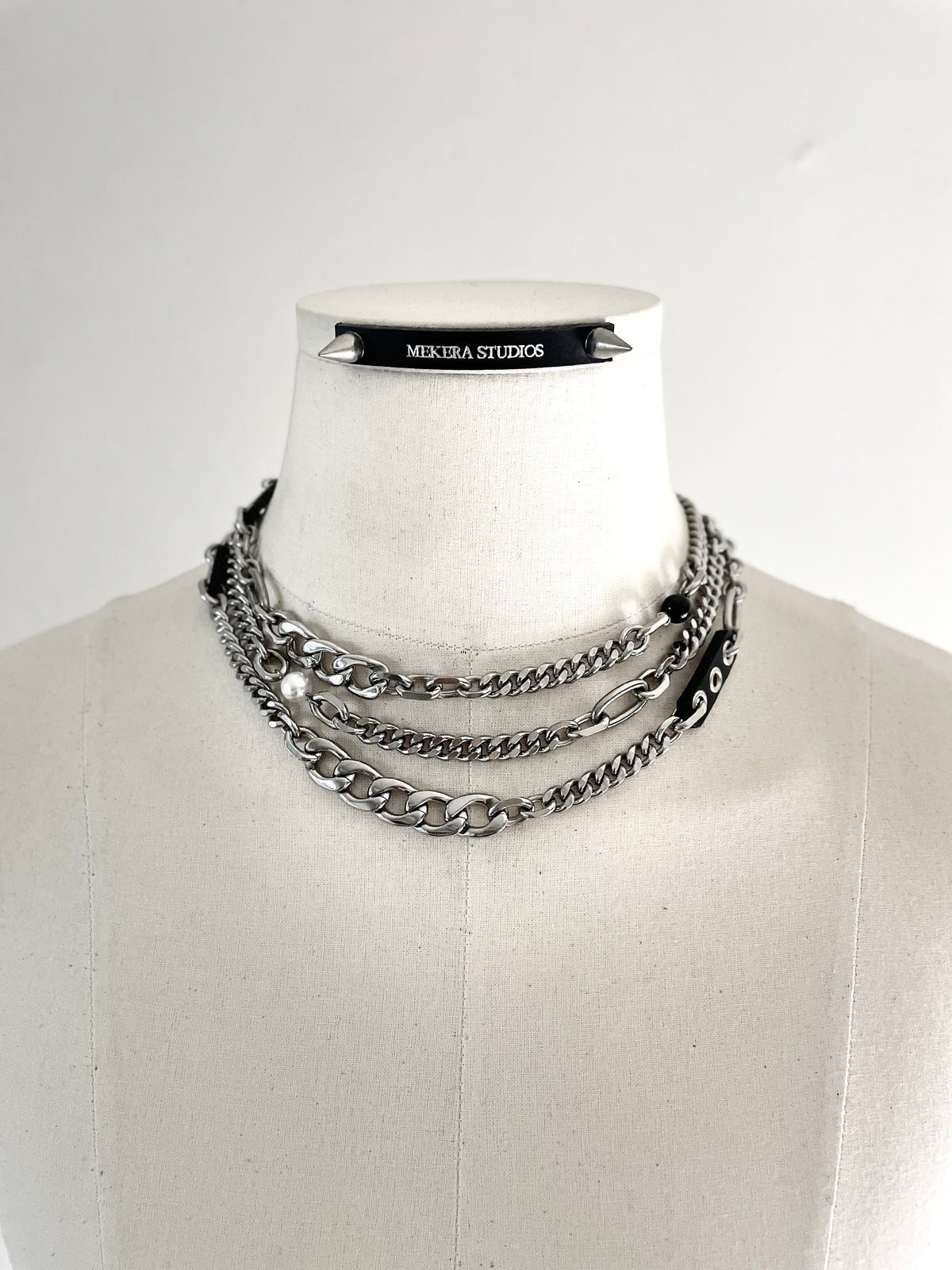 Handcrafted Punk Necklace C-9 limited edition by artisans ー MEKERA STUDIOS