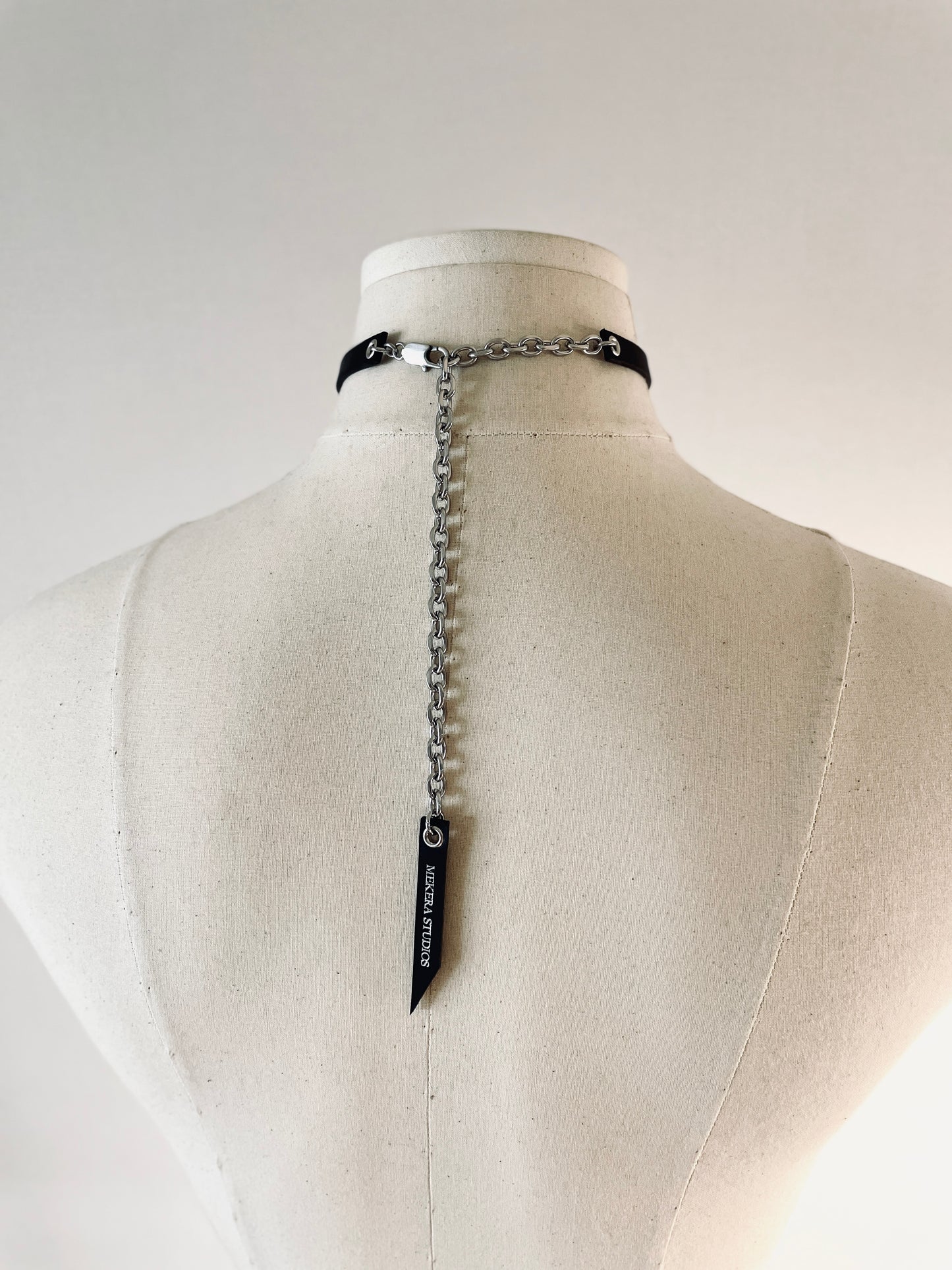 T2-Choker Limited Edition Handcrafted Spike Necklace Leather Chain For women For men-MEKERA STUDIOS