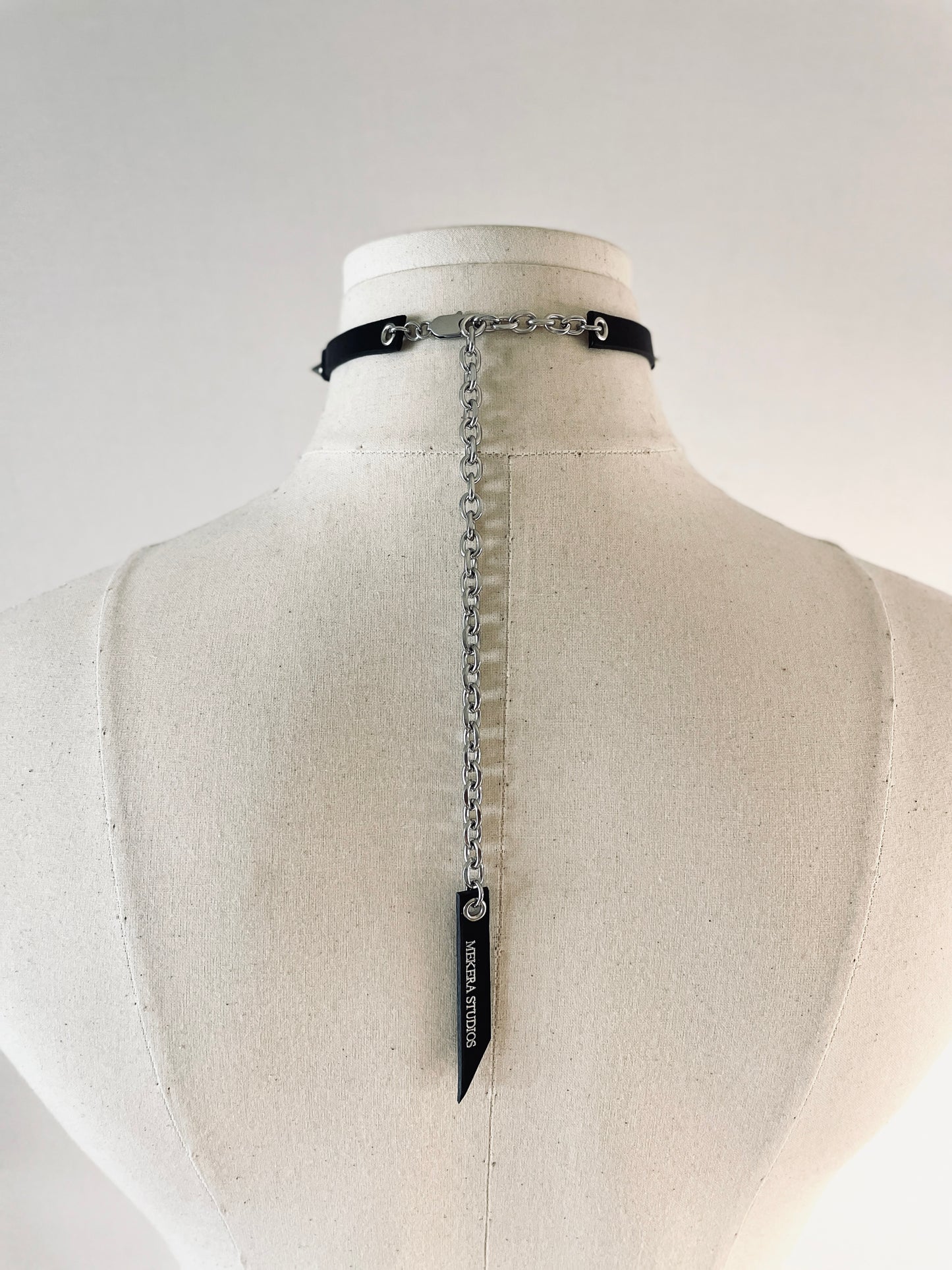 T1-Choker Limited Edition Handcrafted Spike Necklace Leather Chain For women For men-MEKERA STUDIOS