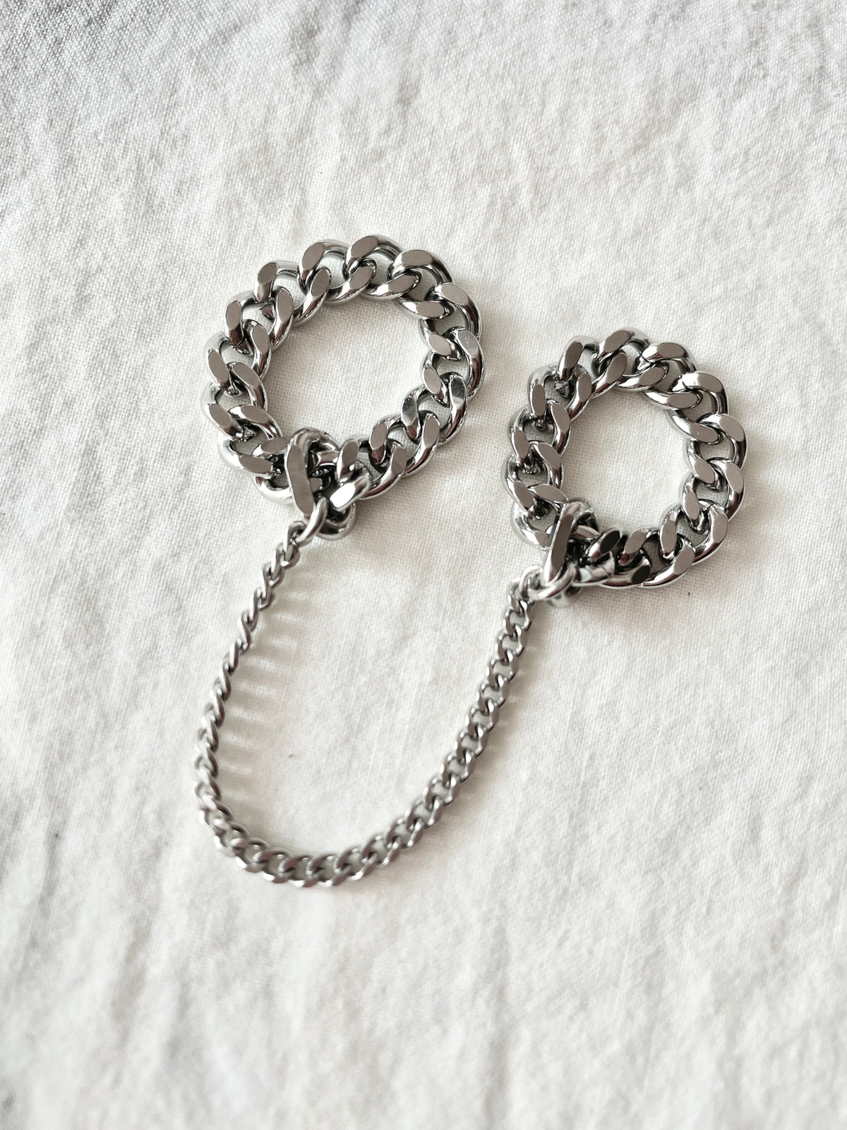 Love Chain Ring, Double slave Ring, Connected Chain Ring CR-1