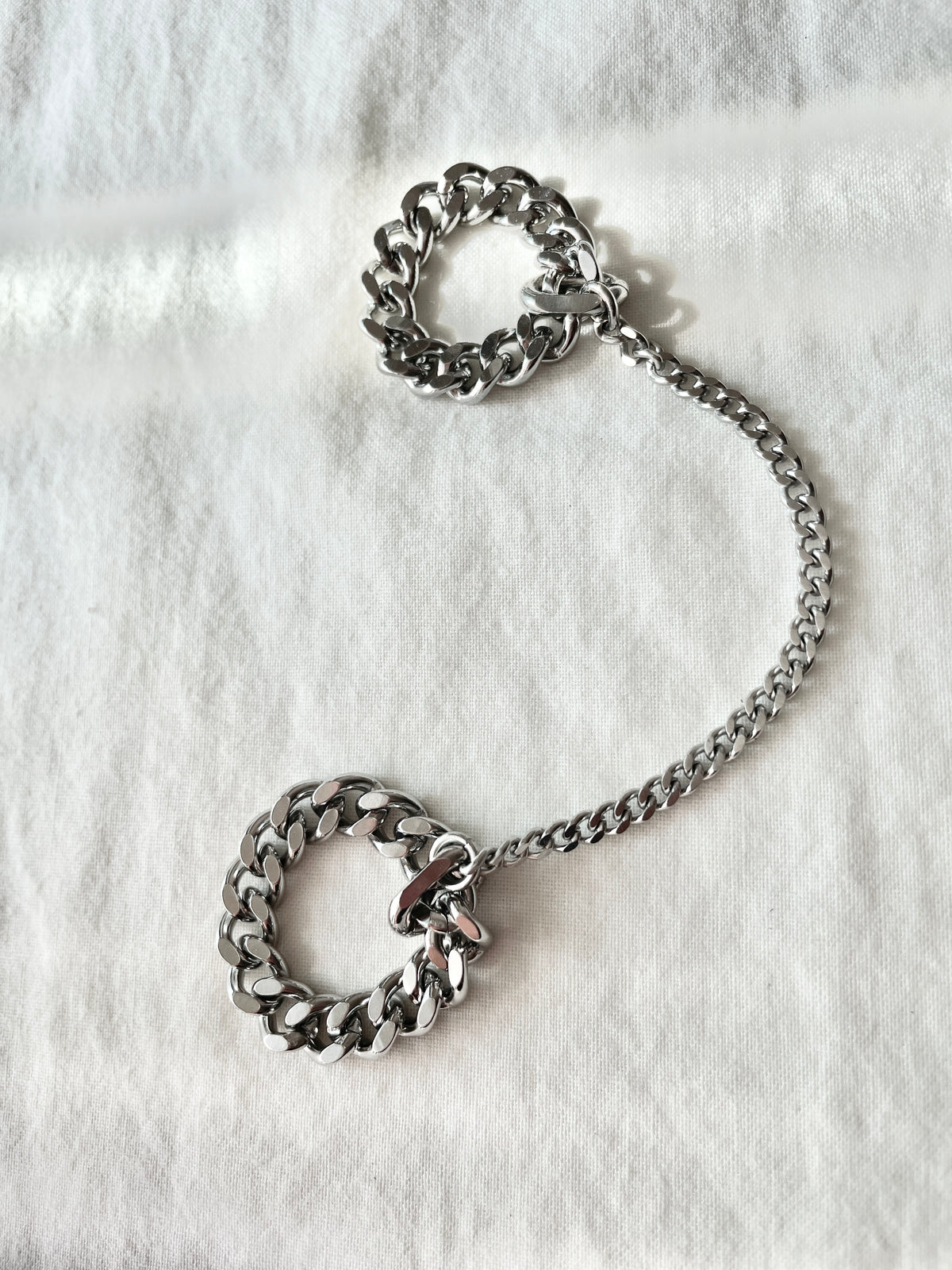 Love Chain Ring, Double slave Ring, Connected Chain Ring CR-1