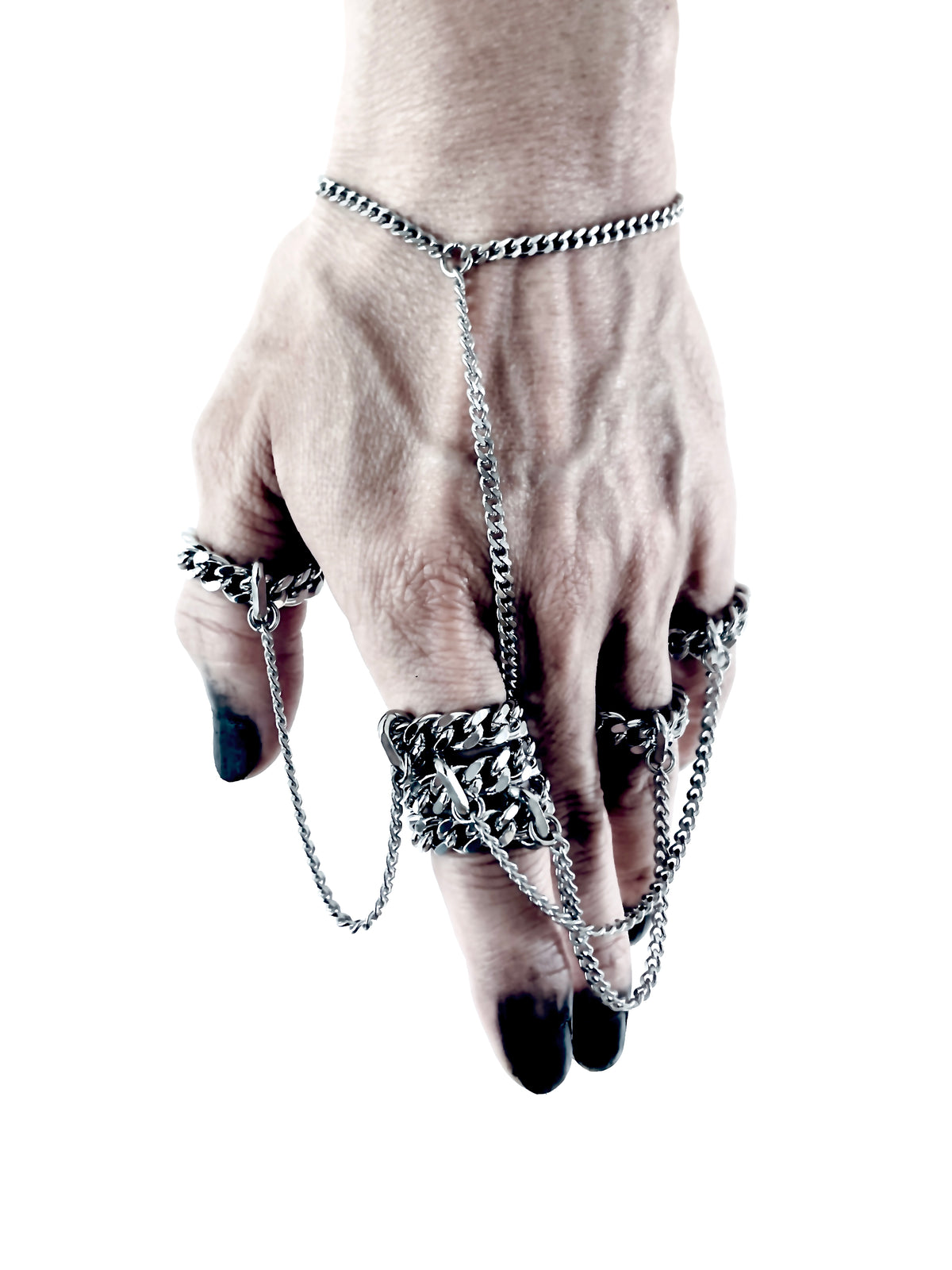 Y Bracelet Layered Stainless steel Hand Chain -  BS4