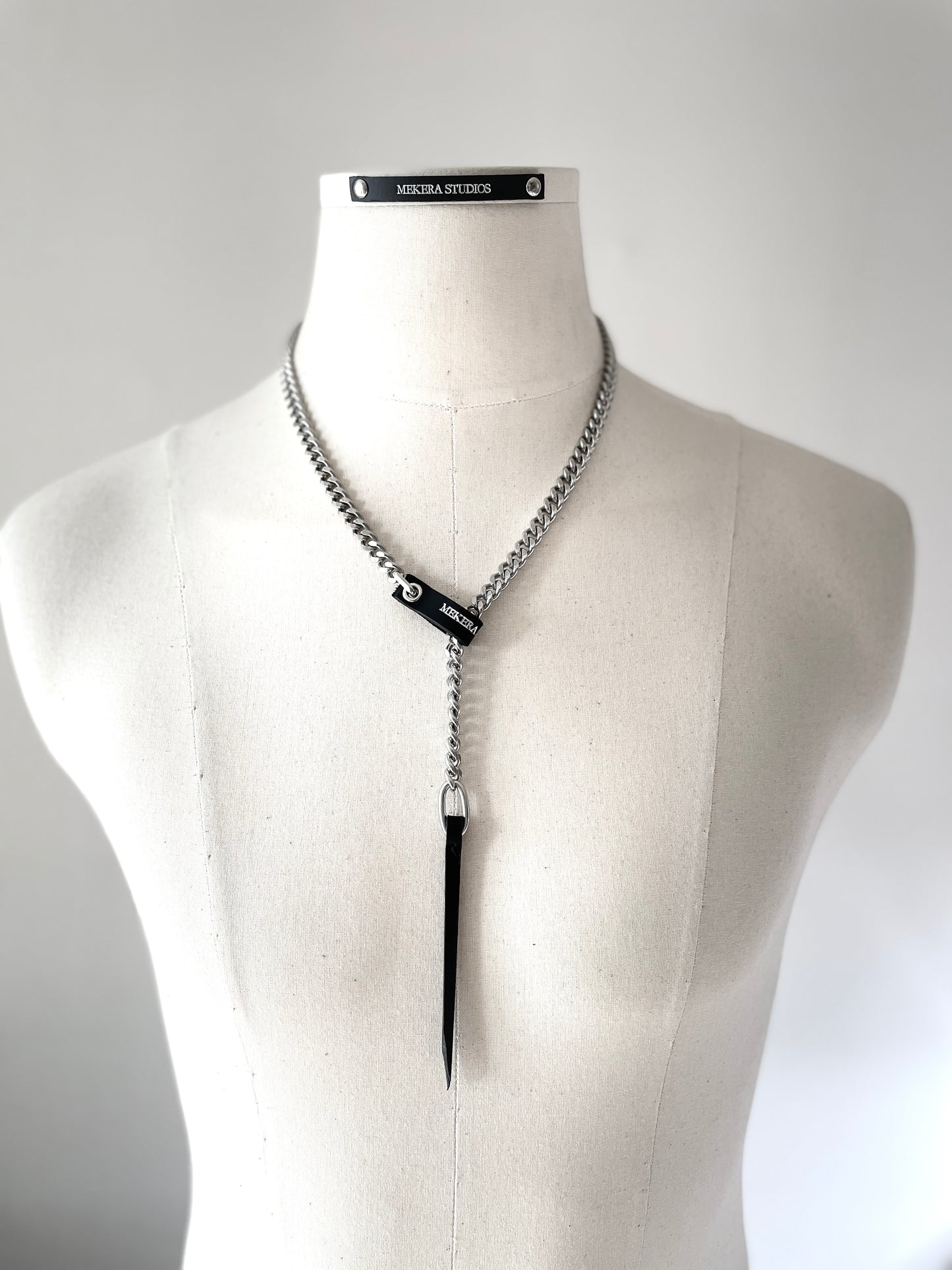 Wings9 - SOAR collection Leather Chain Necklace Limited Edition Handcrafted  - MEKERA STUDIOS