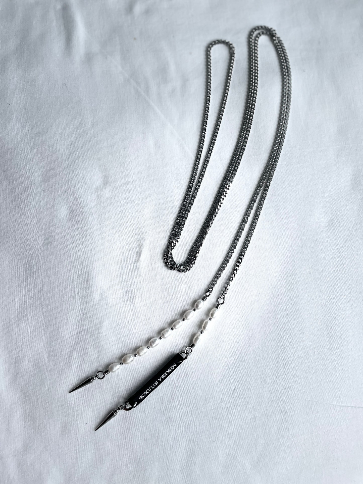 Collection { J } True Pearl Necklace J-1 - MEKERA STUDIOS