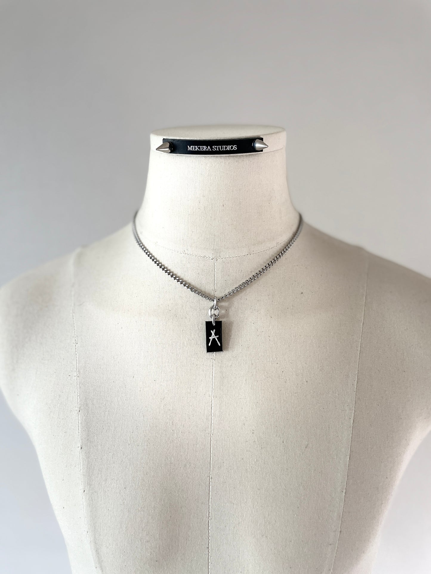 Initial S-5 수•繡•SU collection - Embroider Handcrafted Personal Name Pendants - MEKERA STUDIOS